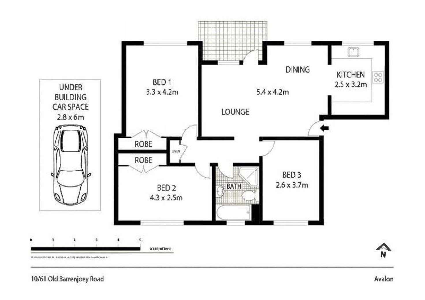 Floorplan of Homely apartment listing, 10/61 Old Barrenjoey Road, Avalon Beach NSW 2107