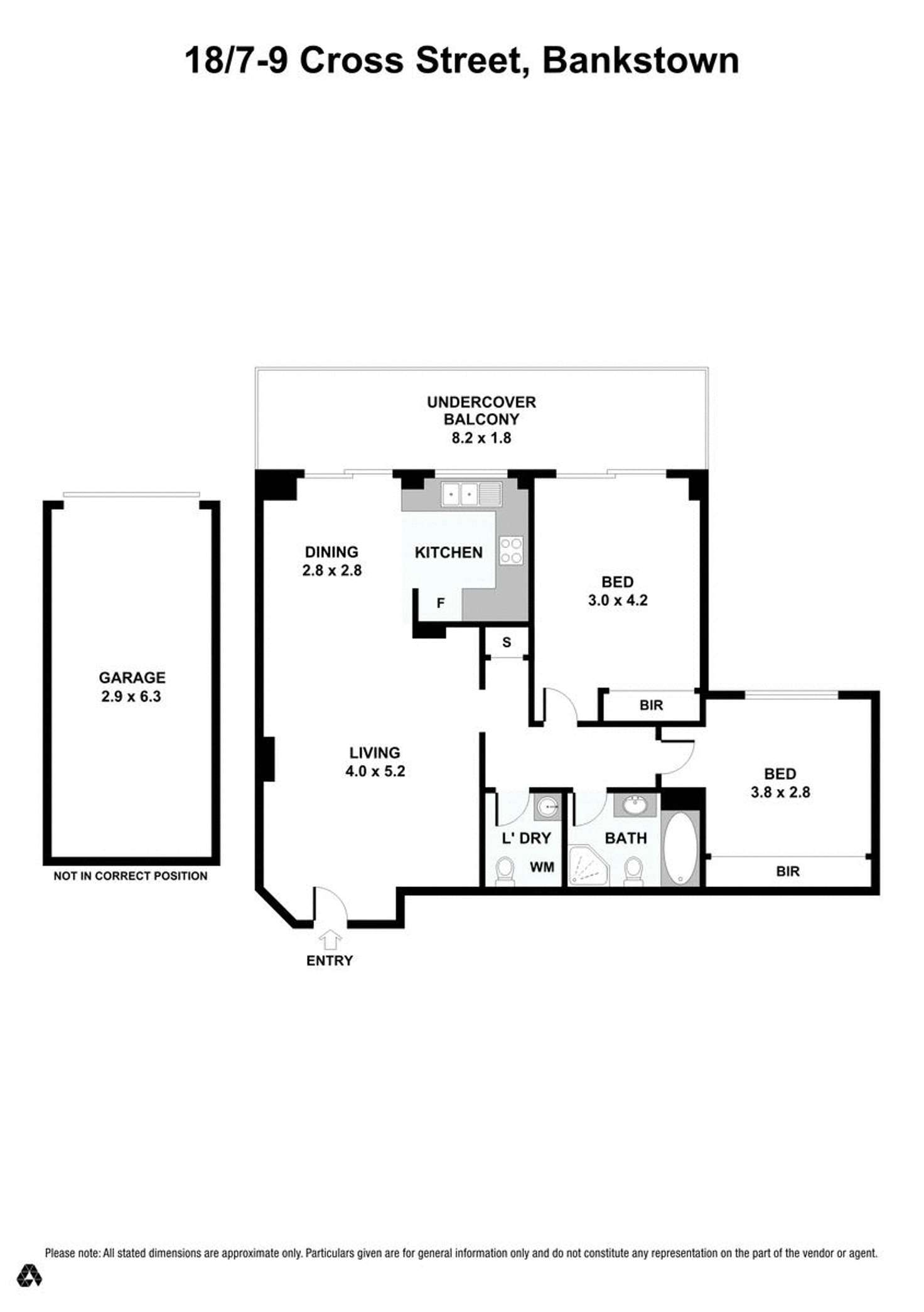 Floorplan of Homely unit listing, 18/7-9 Cross Street, Bankstown NSW 2200