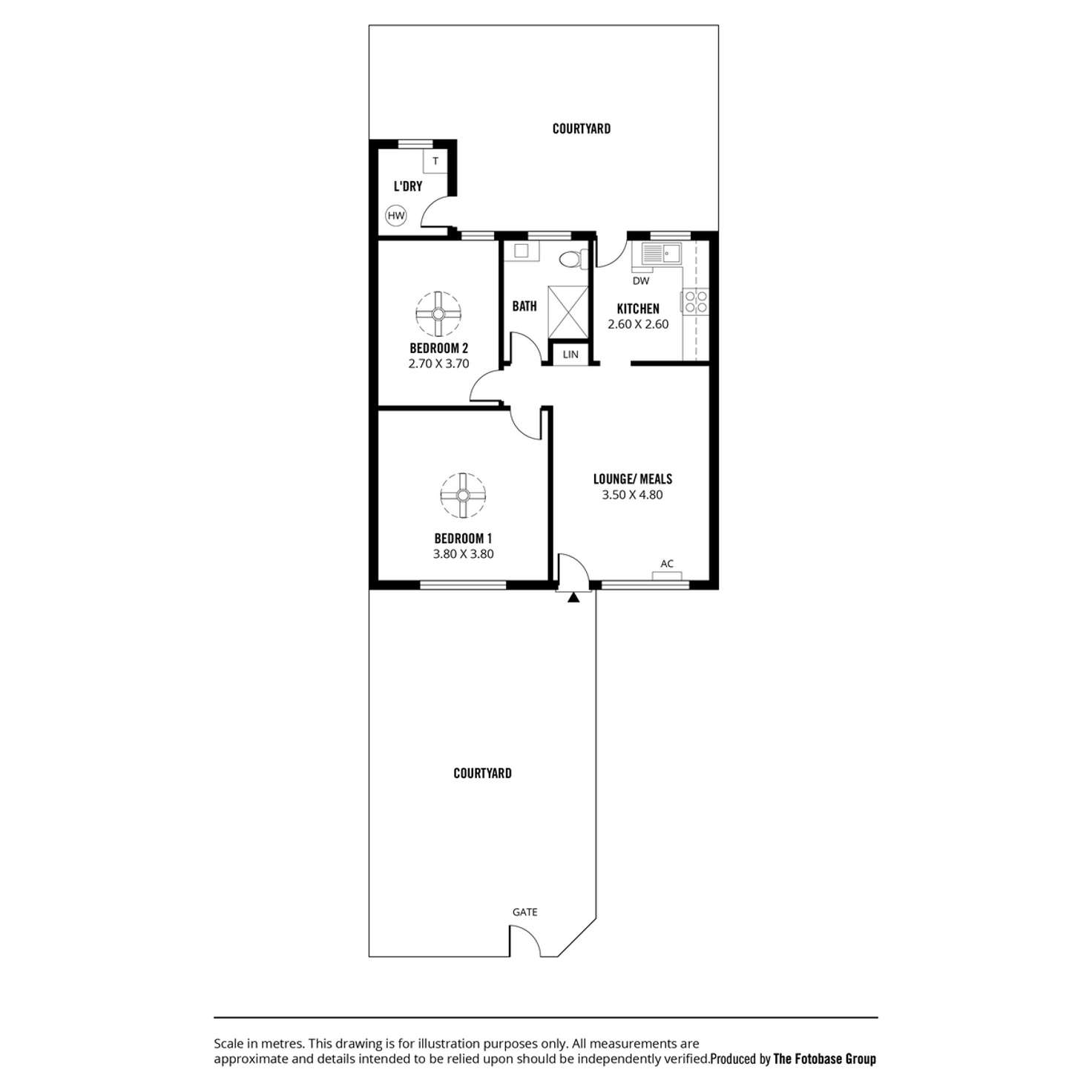 Floorplan of Homely unit listing, 4/1 Denmead Avenue, Campbelltown SA 5074