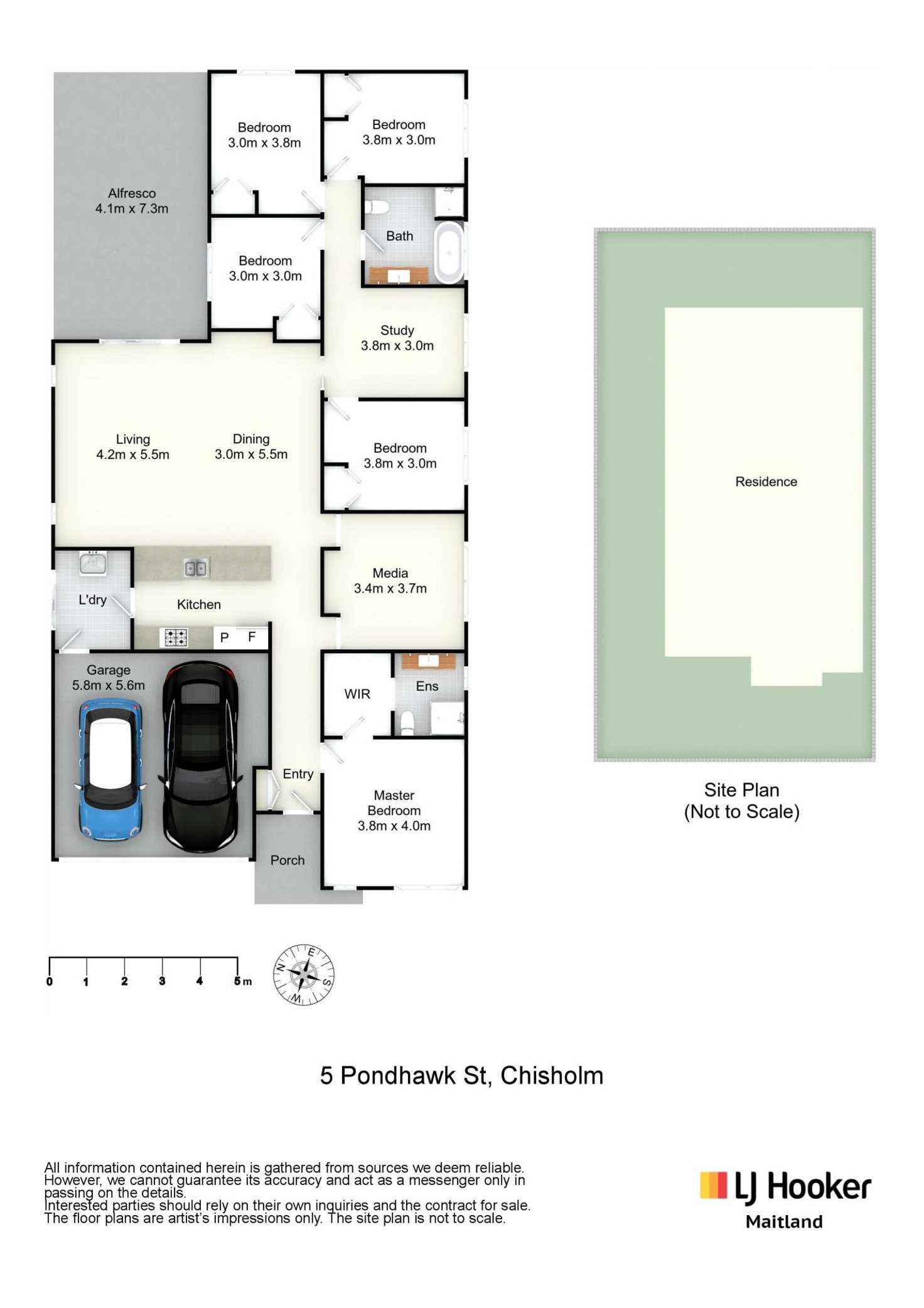 Floorplan of Homely house listing, 5 Pondhawk Street, Chisholm NSW 2322