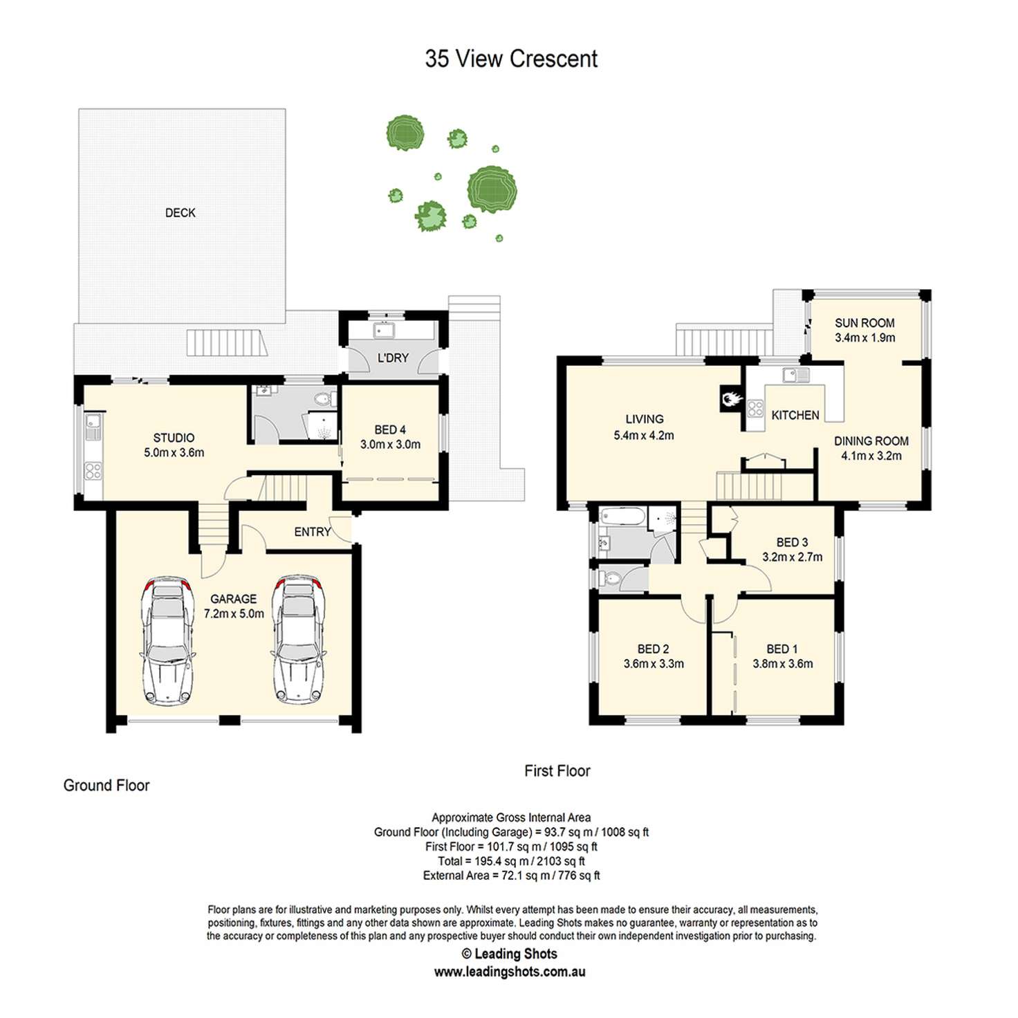 Floorplan of Homely house listing, 35 View Crescent, Arana Hills QLD 4054