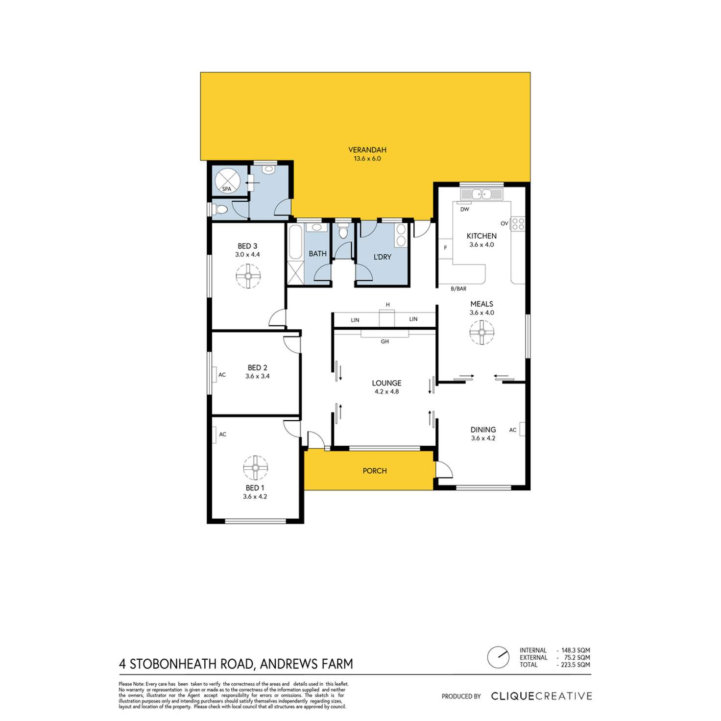 Floorplan of Homely house listing, Lot 4 Stebonheath Road, Andrews Farm SA 5114