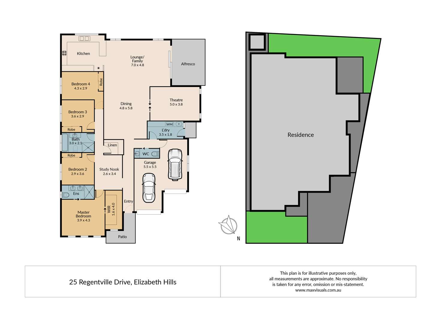 Floorplan of Homely house listing, 25 Regentville Drive, Elizabeth Hills NSW 2171