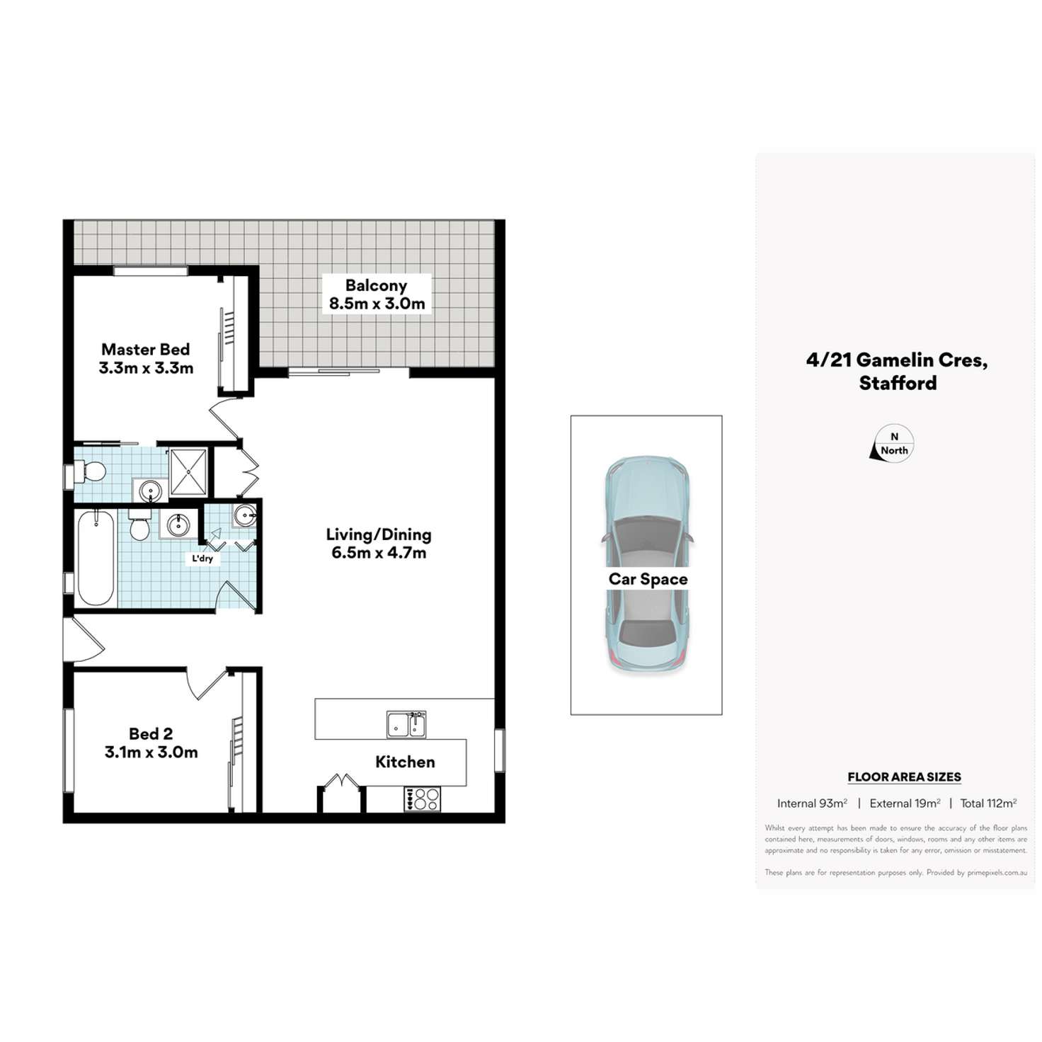 Floorplan of Homely apartment listing, 4/21-25 Gamelin Crescent, Stafford QLD 4053