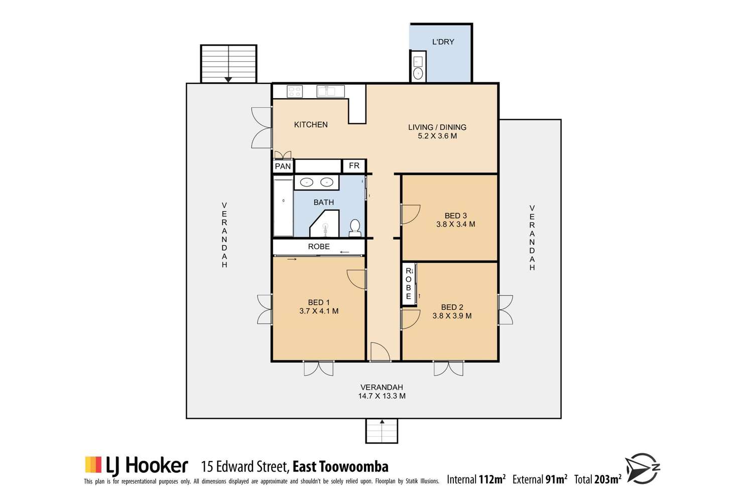 Floorplan of Homely house listing, 15 Edward Street, East Toowoomba QLD 4350