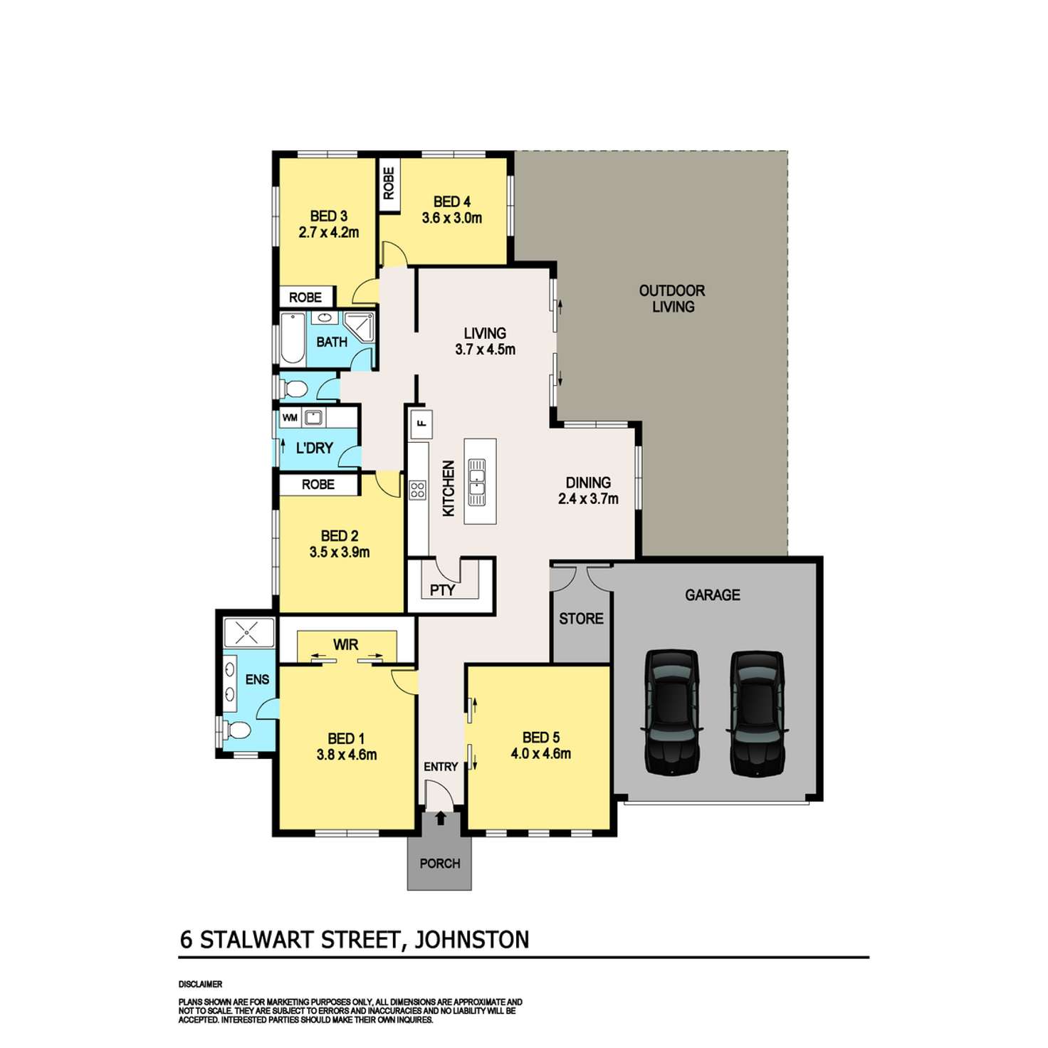 Floorplan of Homely house listing, 6 Stalwart Street, Johnston NT 832