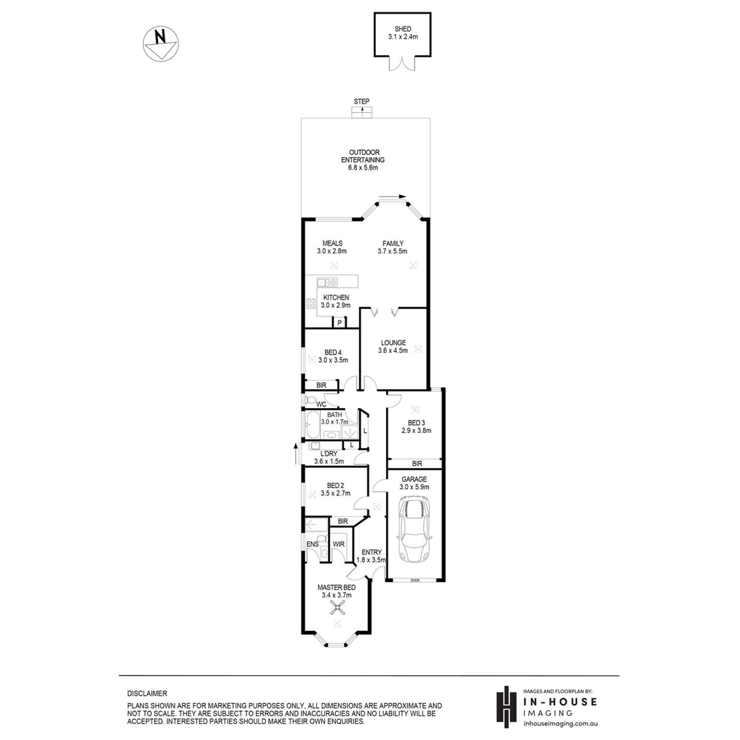 Floorplan of Homely house listing, 8 Gordon Avenue, Rostrevor SA 5073