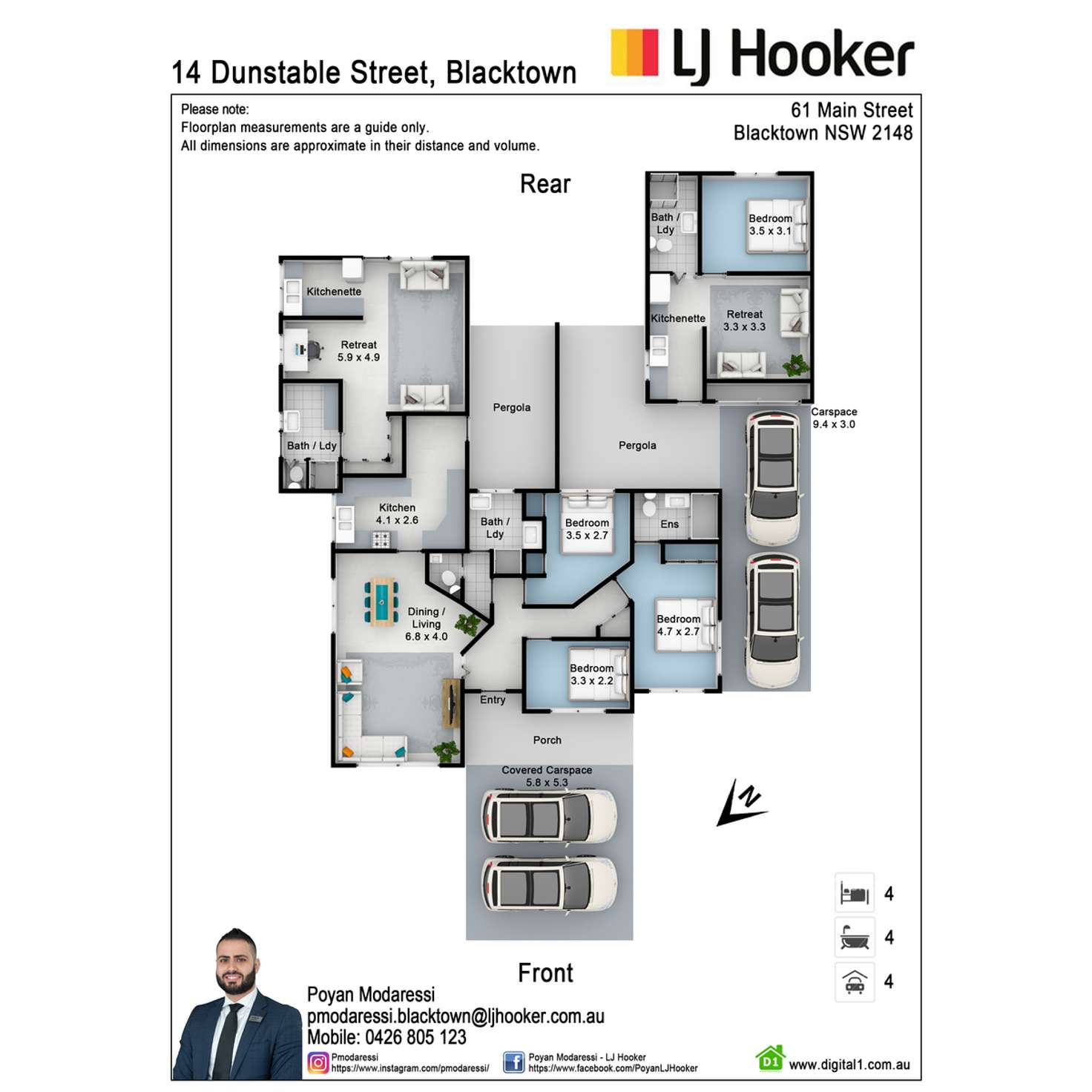 Floorplan of Homely house listing, 14 Dunstable Road, Blacktown NSW 2148