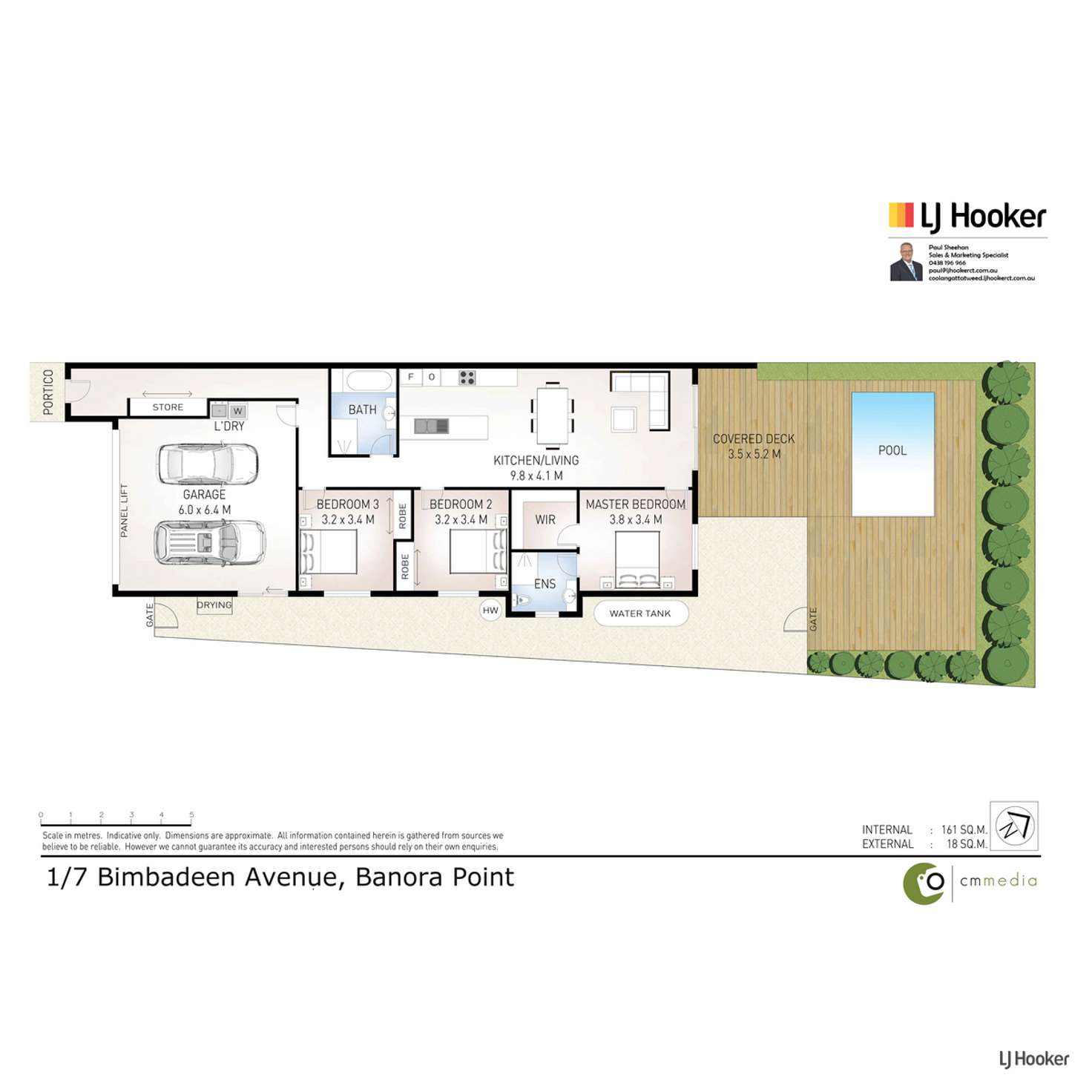 Floorplan of Homely semiDetached listing, 1/7 Bimbadeen Avenue, Banora Point NSW 2486