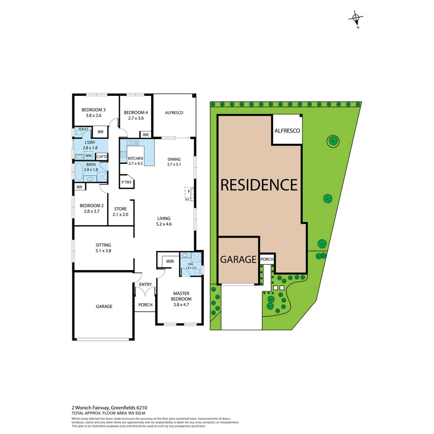 Floorplan of Homely house listing, 2 Wonich Fairway, Greenfields WA 6210