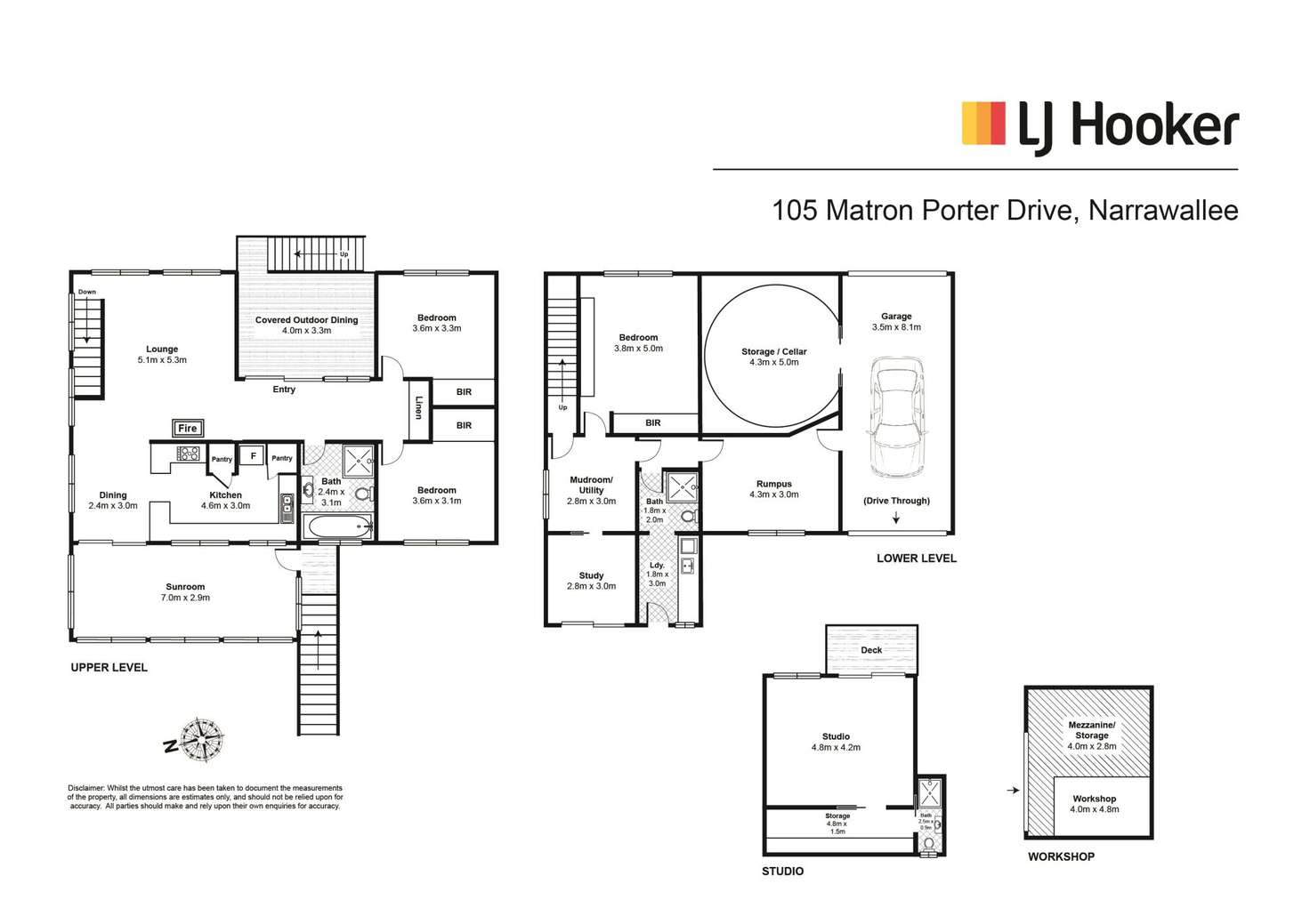Floorplan of Homely house listing, 105 Matron Porter Drive, Narrawallee NSW 2539
