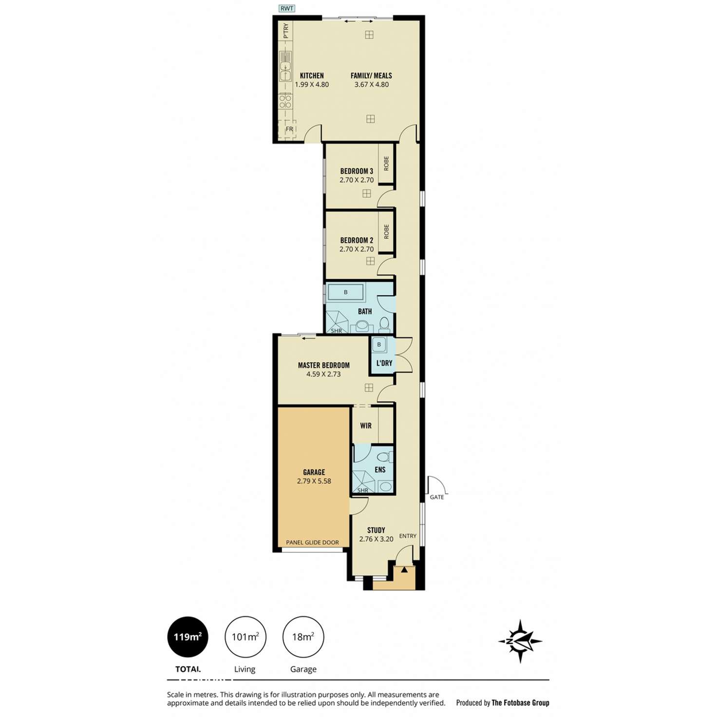 Floorplan of Homely house listing, 10 Foster Road, Andrews Farm SA 5114