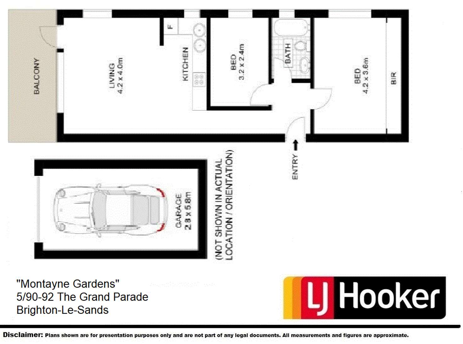 Floorplan of Homely unit listing, 5 /90-92 The Grand Parade, Brighton-Le-Sands NSW 2216