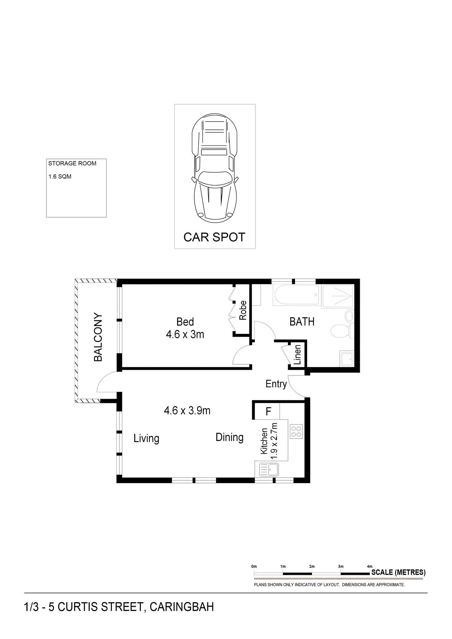 Floorplan of Homely apartment listing, 1/3-5 Curtis Street, Caringbah NSW 2229