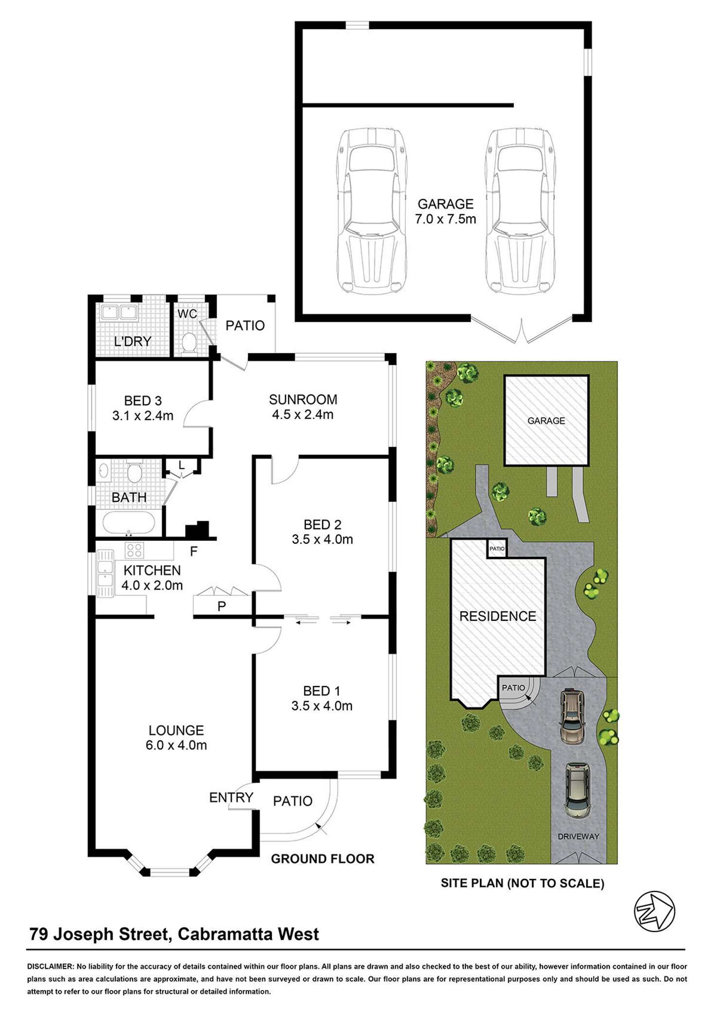 Floorplan of Homely house listing, 79 Joseph Street, Cabramatta West NSW 2166