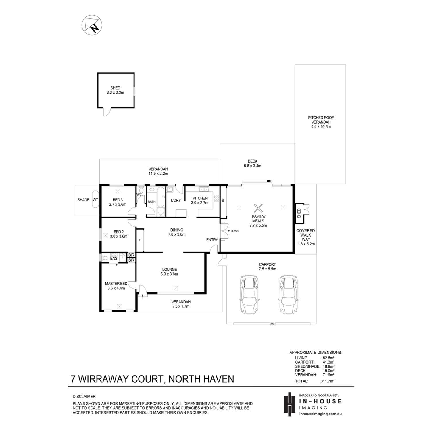 Floorplan of Homely house listing, 7 Wirraway Court, North Haven SA 5018