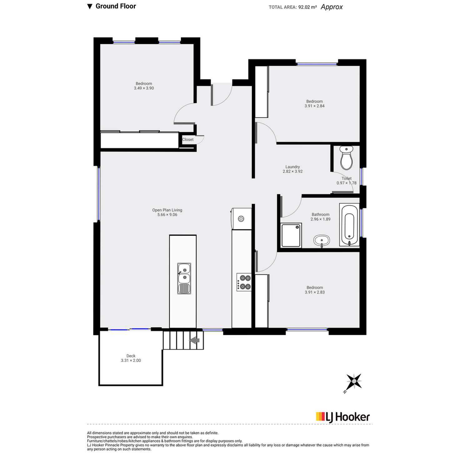 Floorplan of Homely house listing, 2 Athena Drive, Risdon Vale TAS 7016