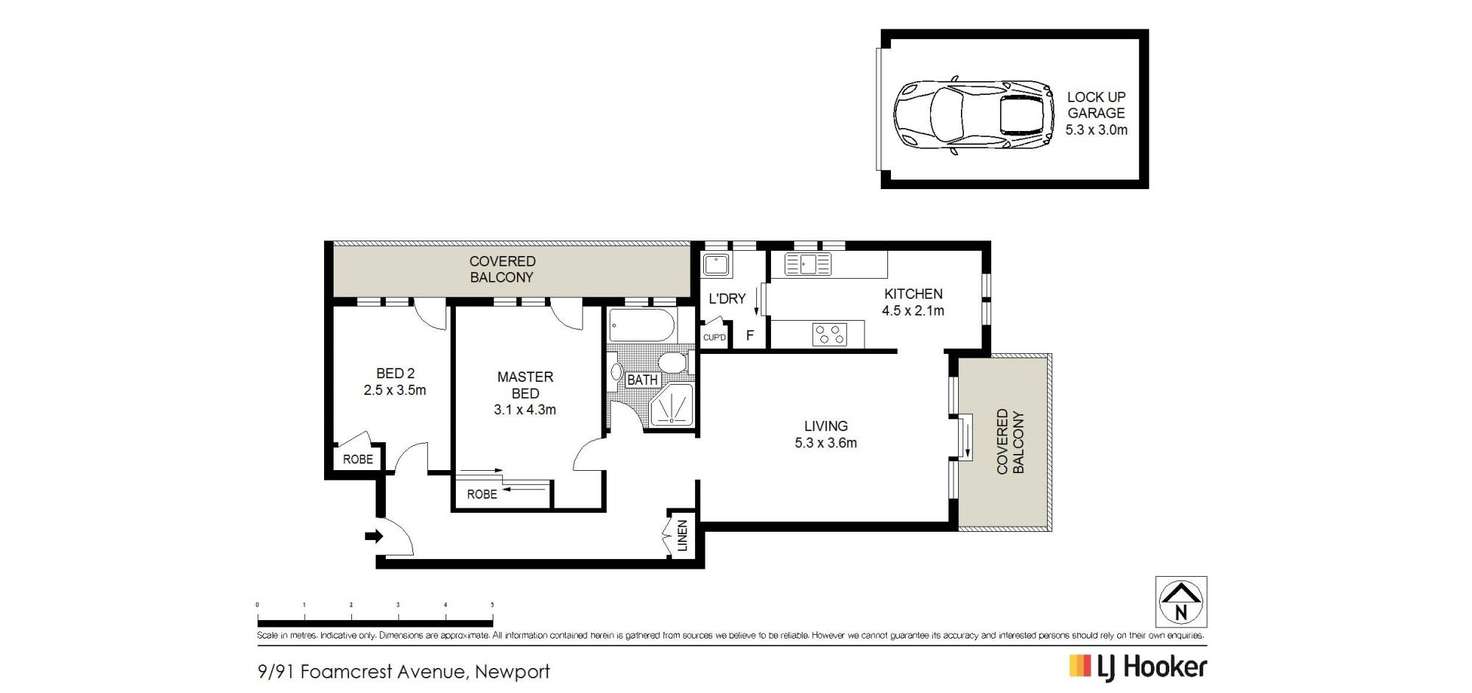 Floorplan of Homely unit listing, 9/91 Foamcrest Avenue, Newport NSW 2106