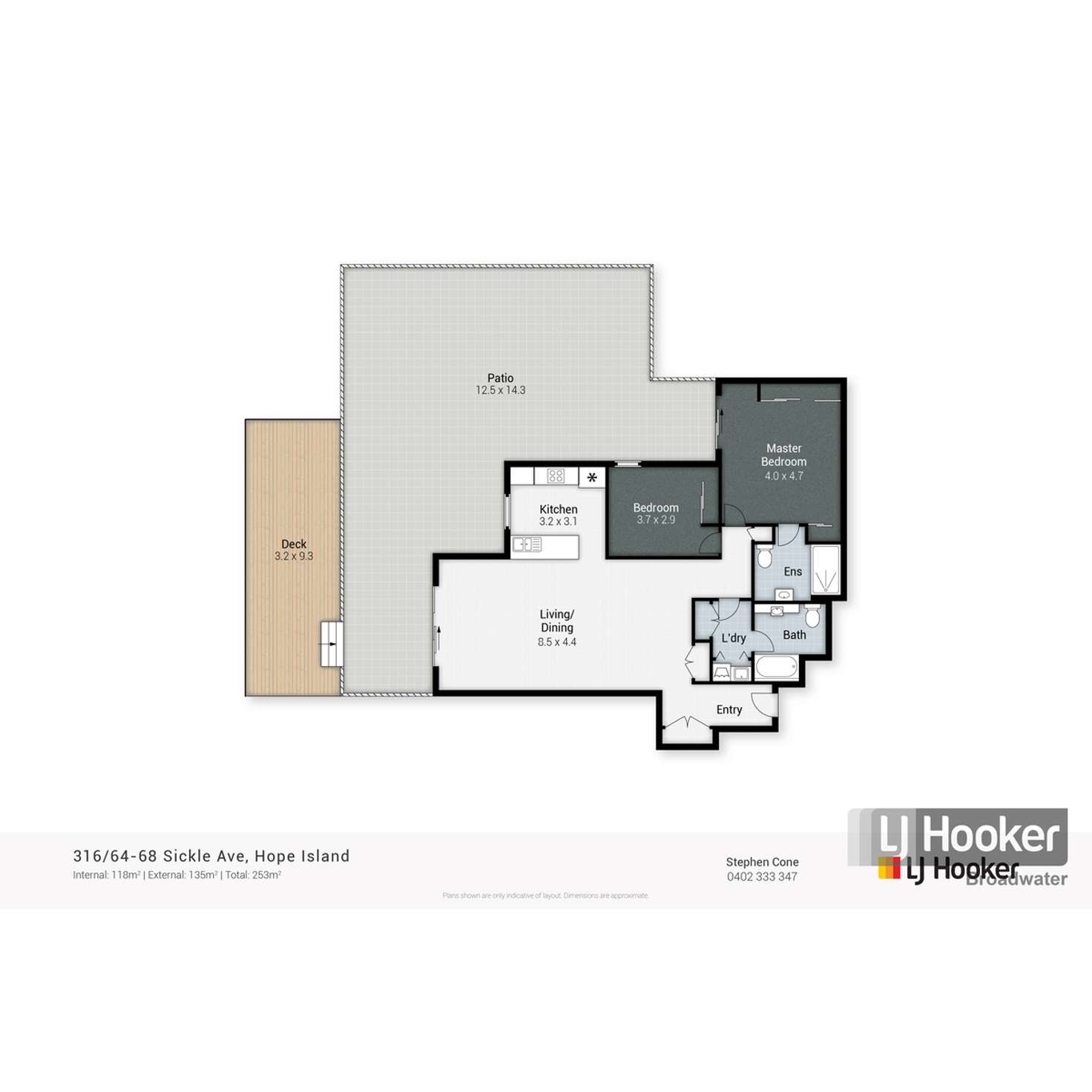 Floorplan of Homely apartment listing, 316/64 Sickle Avenue, Hope Island QLD 4212