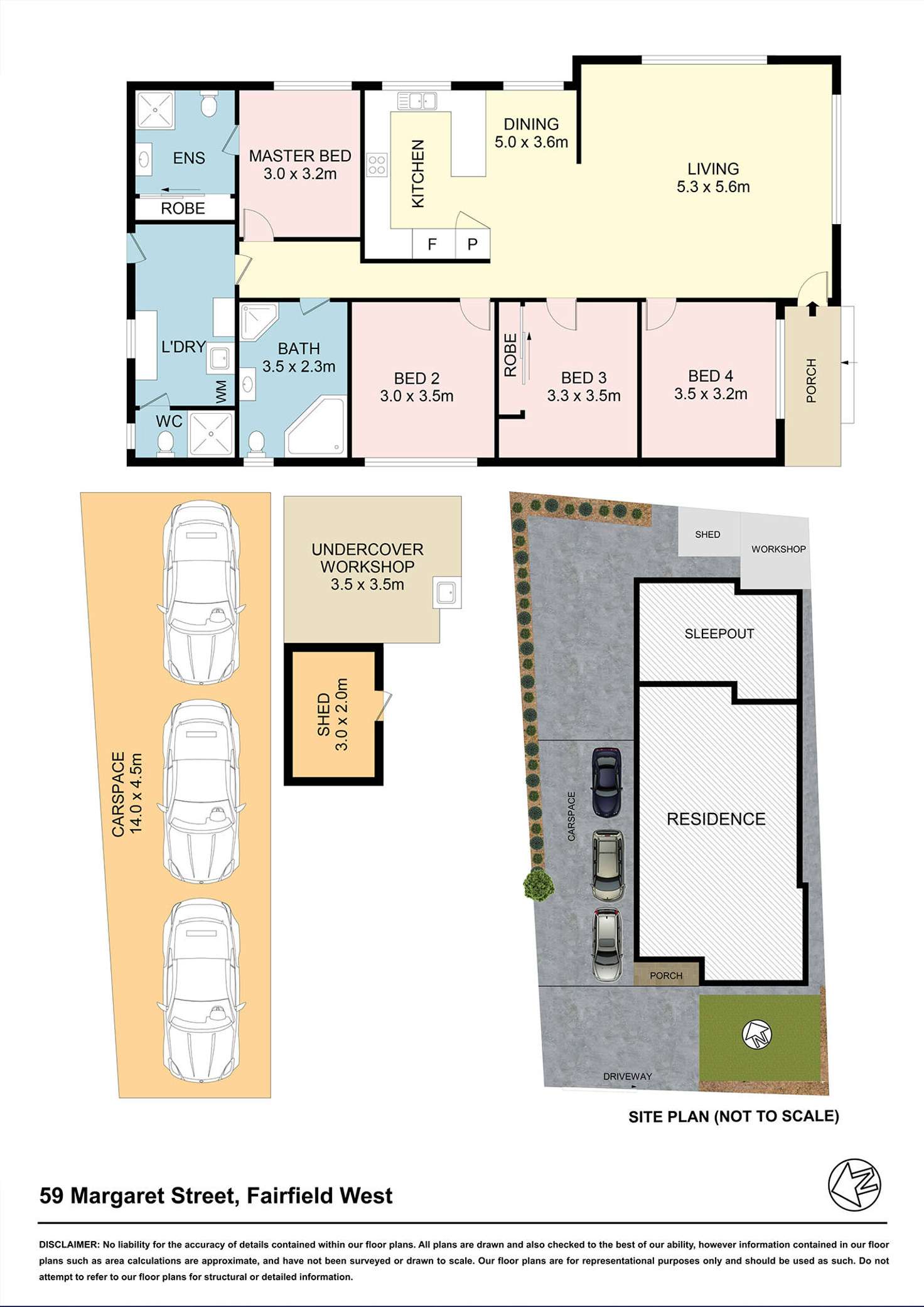 Floorplan of Homely house listing, 59 Margaret Street, Fairfield West NSW 2165