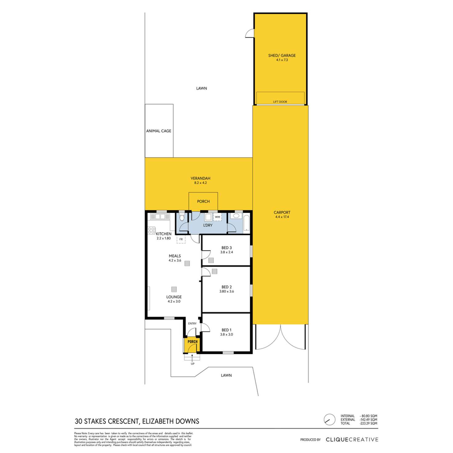 Floorplan of Homely house listing, 30 Stakes Crescent, Elizabeth Downs SA 5113