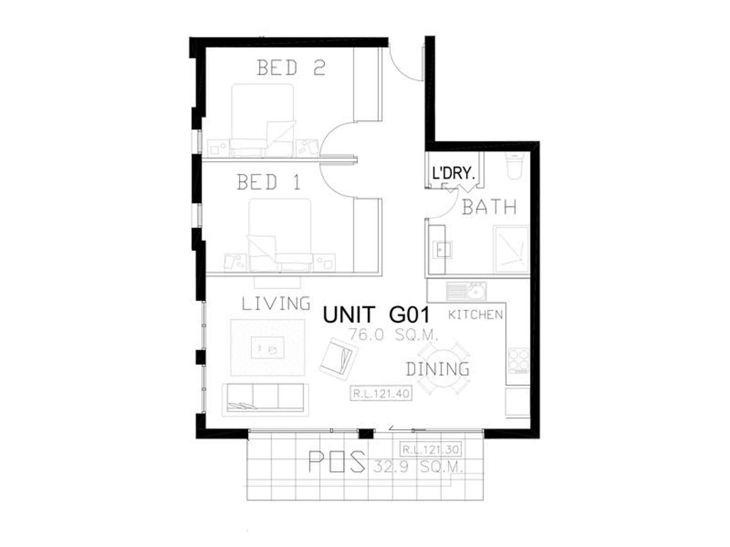 Floorplan of Homely unit listing, 101/290 Dorset Road, Boronia VIC 3155