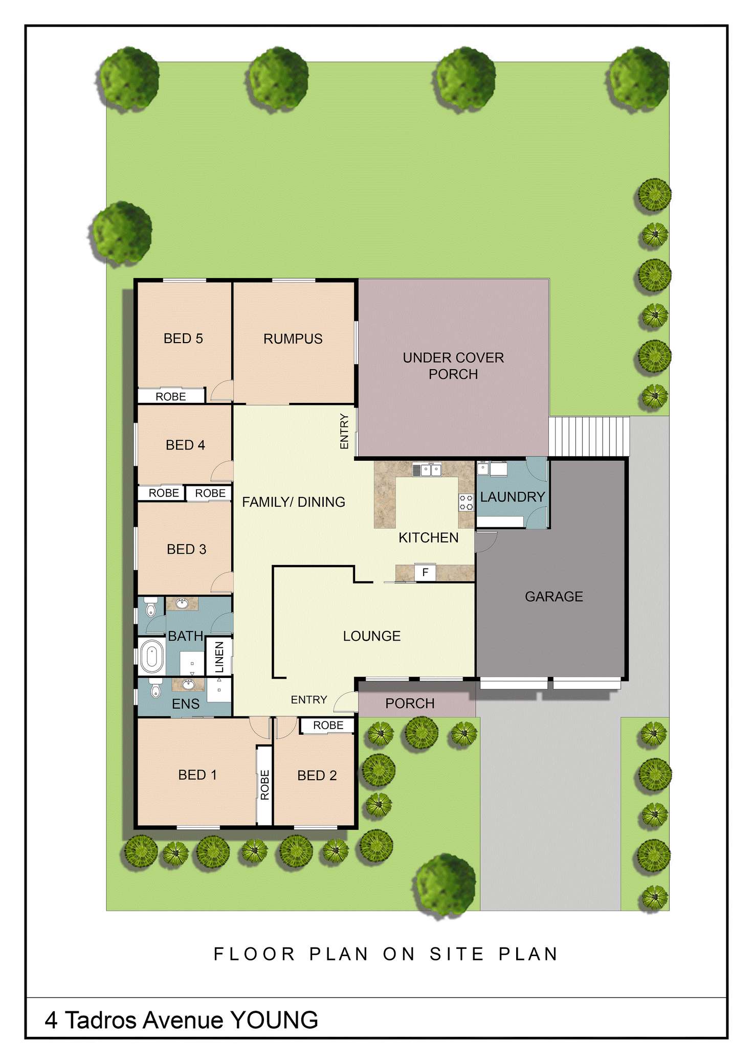 Floorplan of Homely house listing, 4 Tadros Avenue, Young NSW 2594