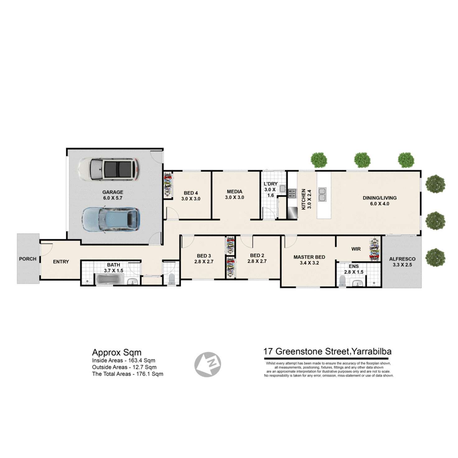 Floorplan of Homely house listing, 17 Greenstone Street, Yarrabilba QLD 4207