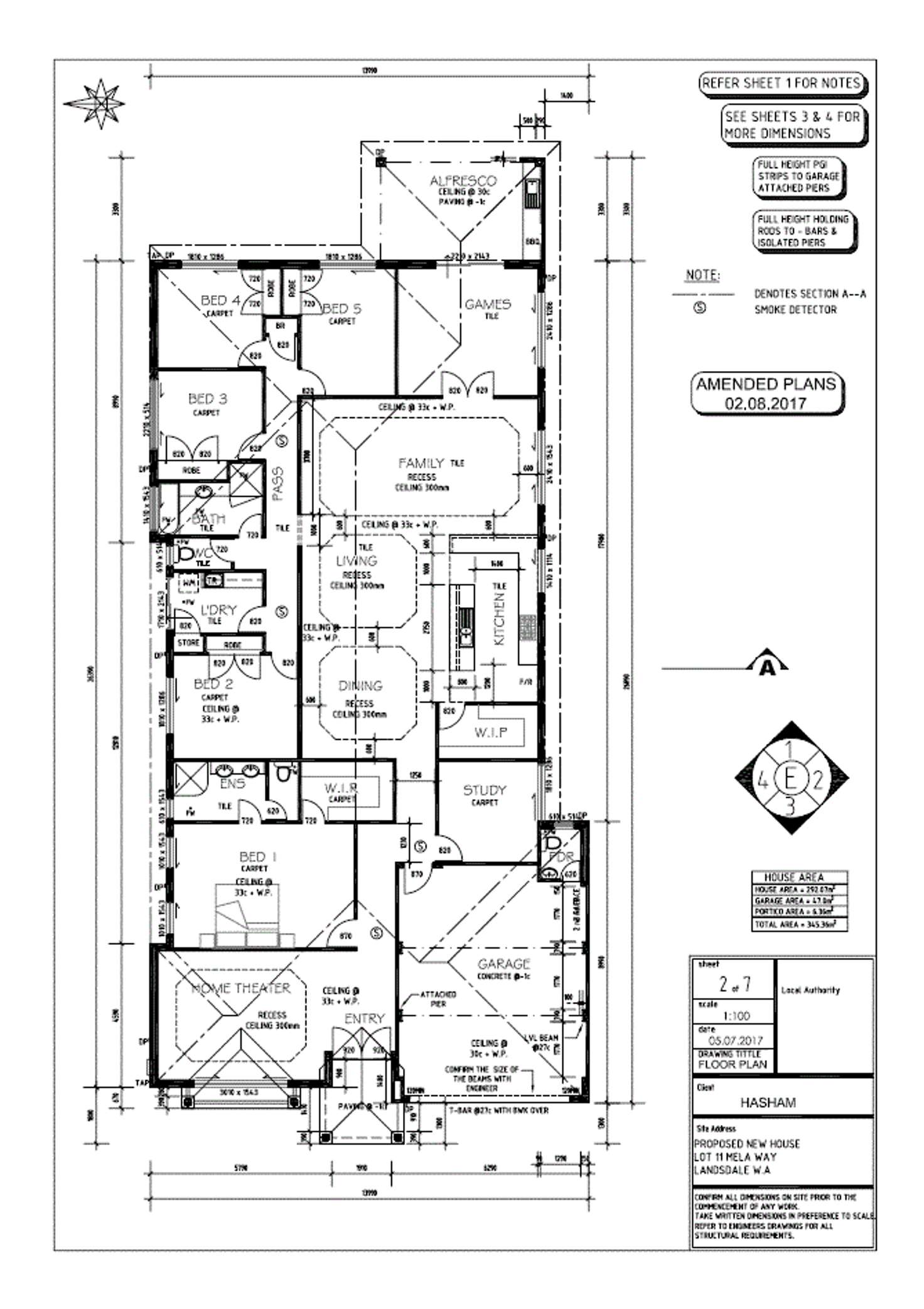 Floorplan of Homely house listing, 5 Mela Way, Landsdale WA 6065