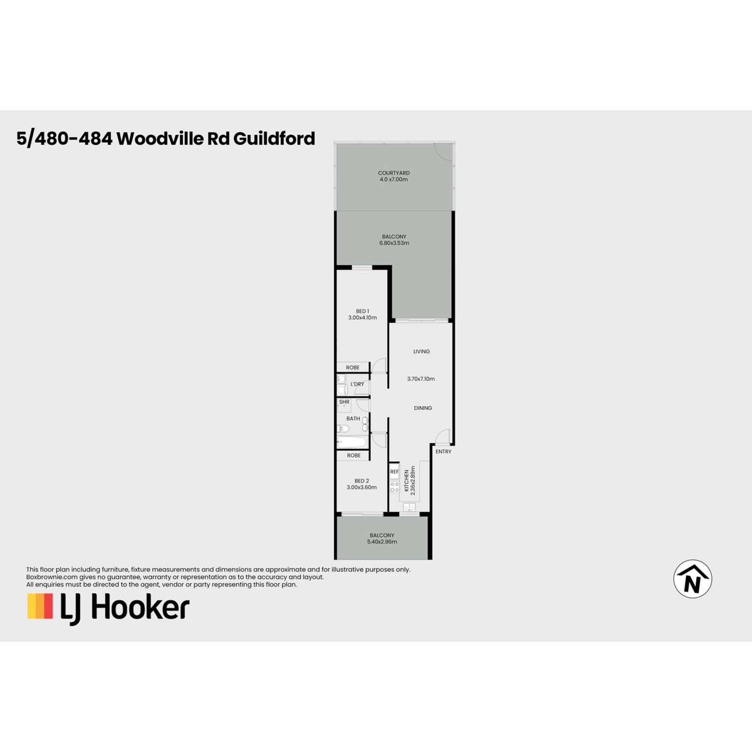 Floorplan of Homely apartment listing, 5/480-484 Woodville Road, Guildford NSW 2161
