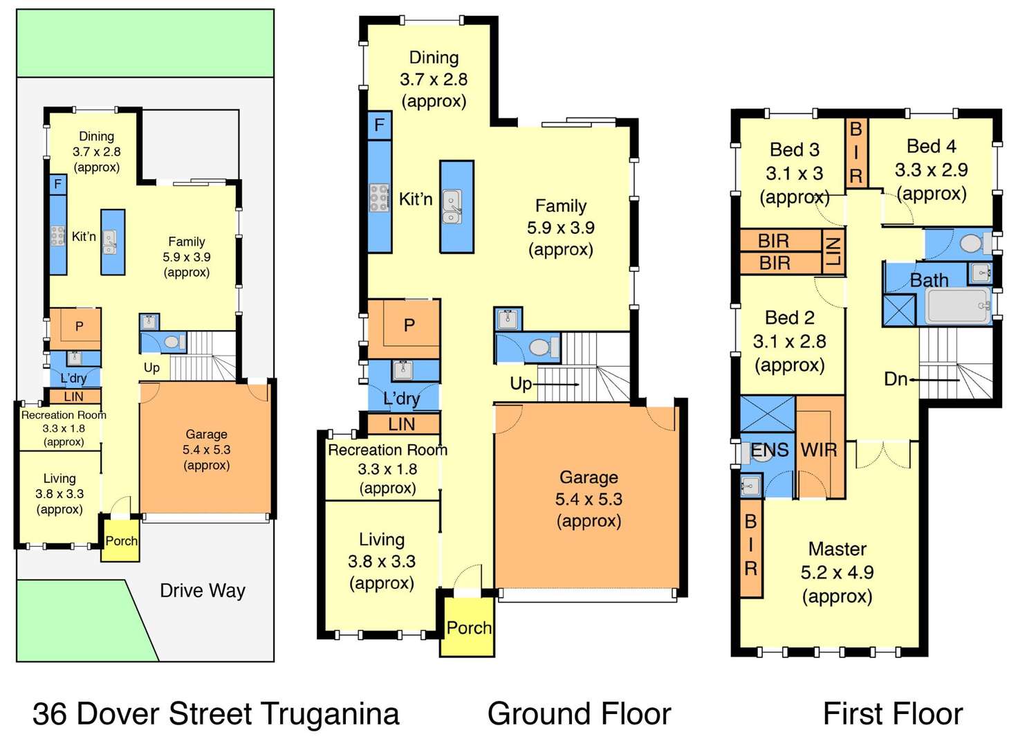 Floorplan of Homely house listing, 36 Dover Street, Truganina VIC 3029
