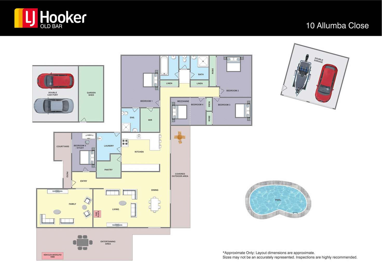 Floorplan of Homely house listing, 10 Allumba Close, Taree NSW 2430