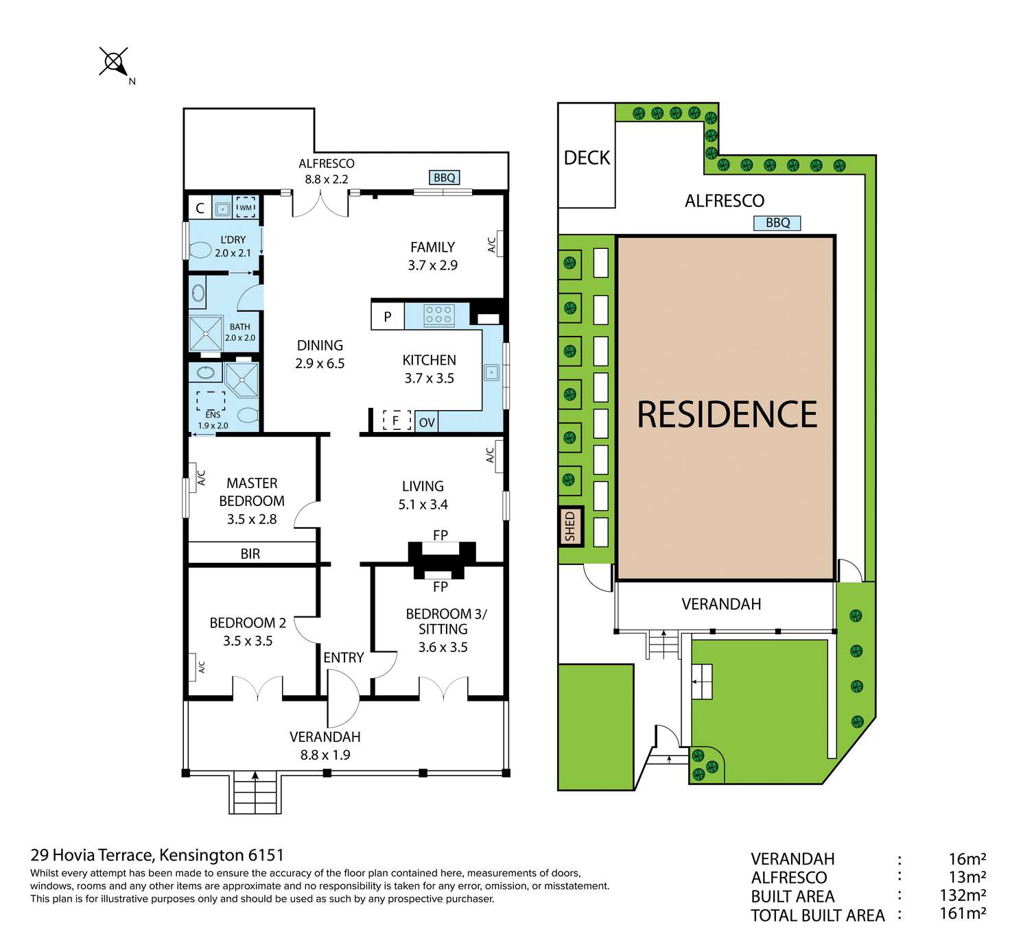 Floorplan of Homely house listing, 29 Hovia Terrace, Kensington WA 6151