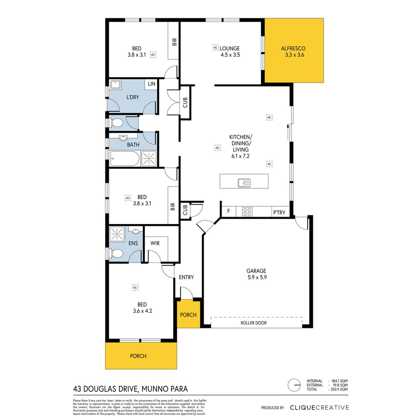 Floorplan of Homely house listing, 43 Douglas Drive, Munno Para SA 5115