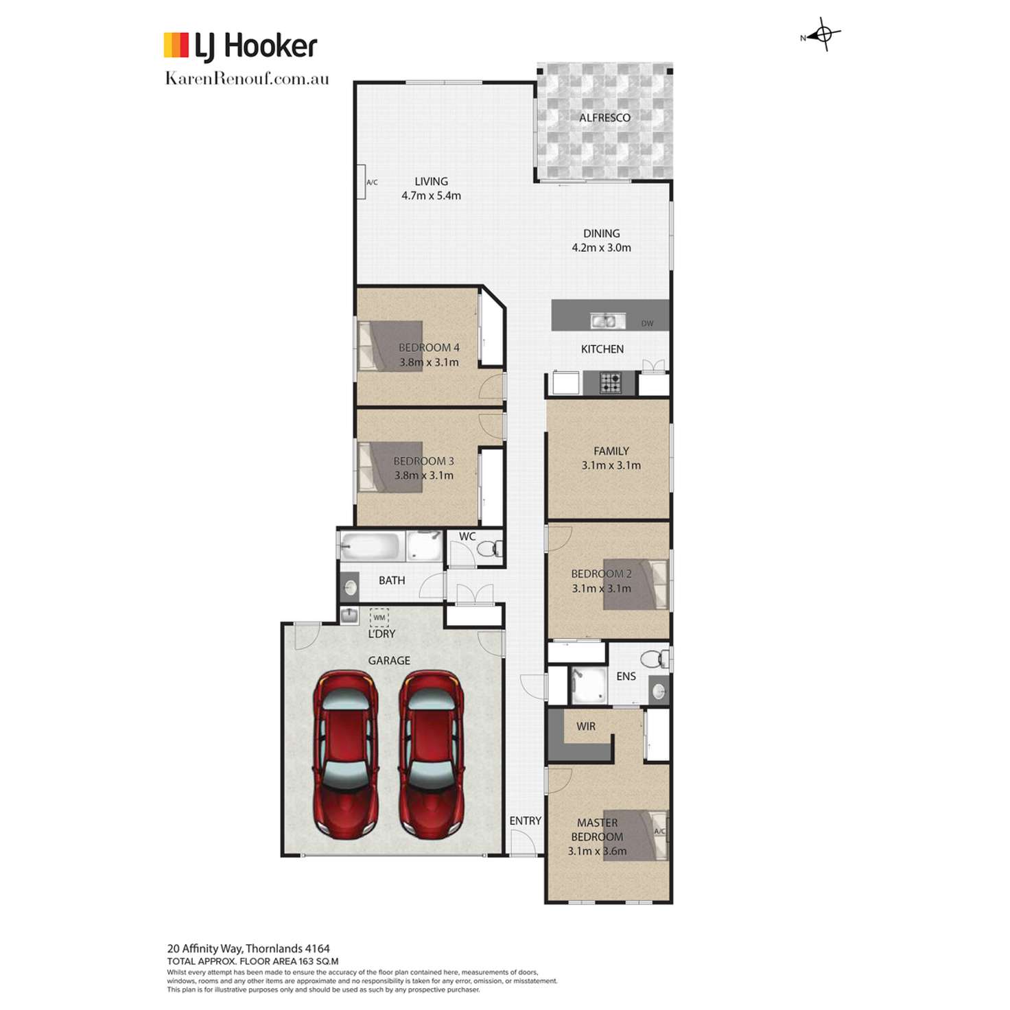 Floorplan of Homely house listing, 20 Affinity Way, Thornlands QLD 4164