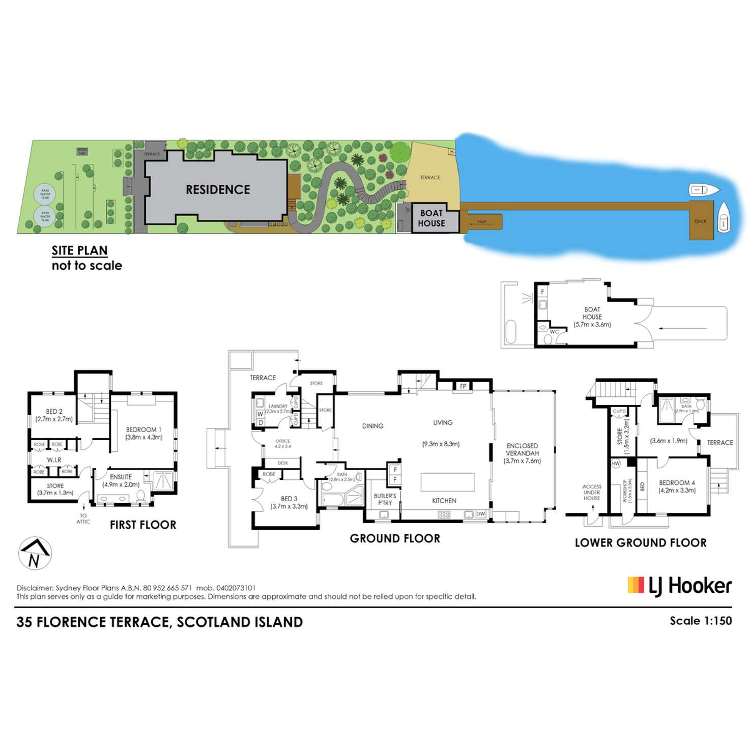 Floorplan of Homely house listing, 35 Florence Terrace, Scotland Island NSW 2105