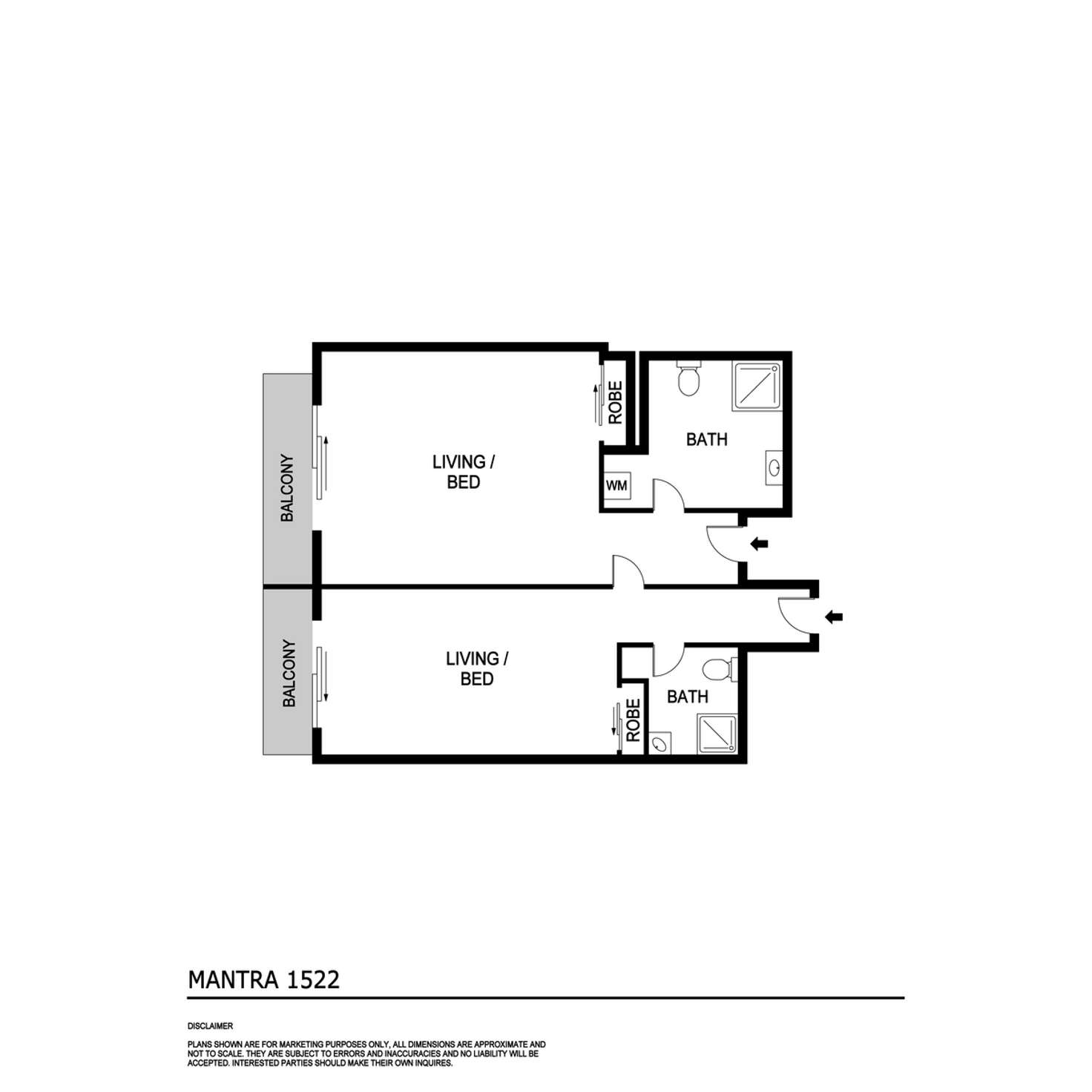 Floorplan of Homely apartment listing, 1517/43B Knuckey Street, Darwin City NT 800