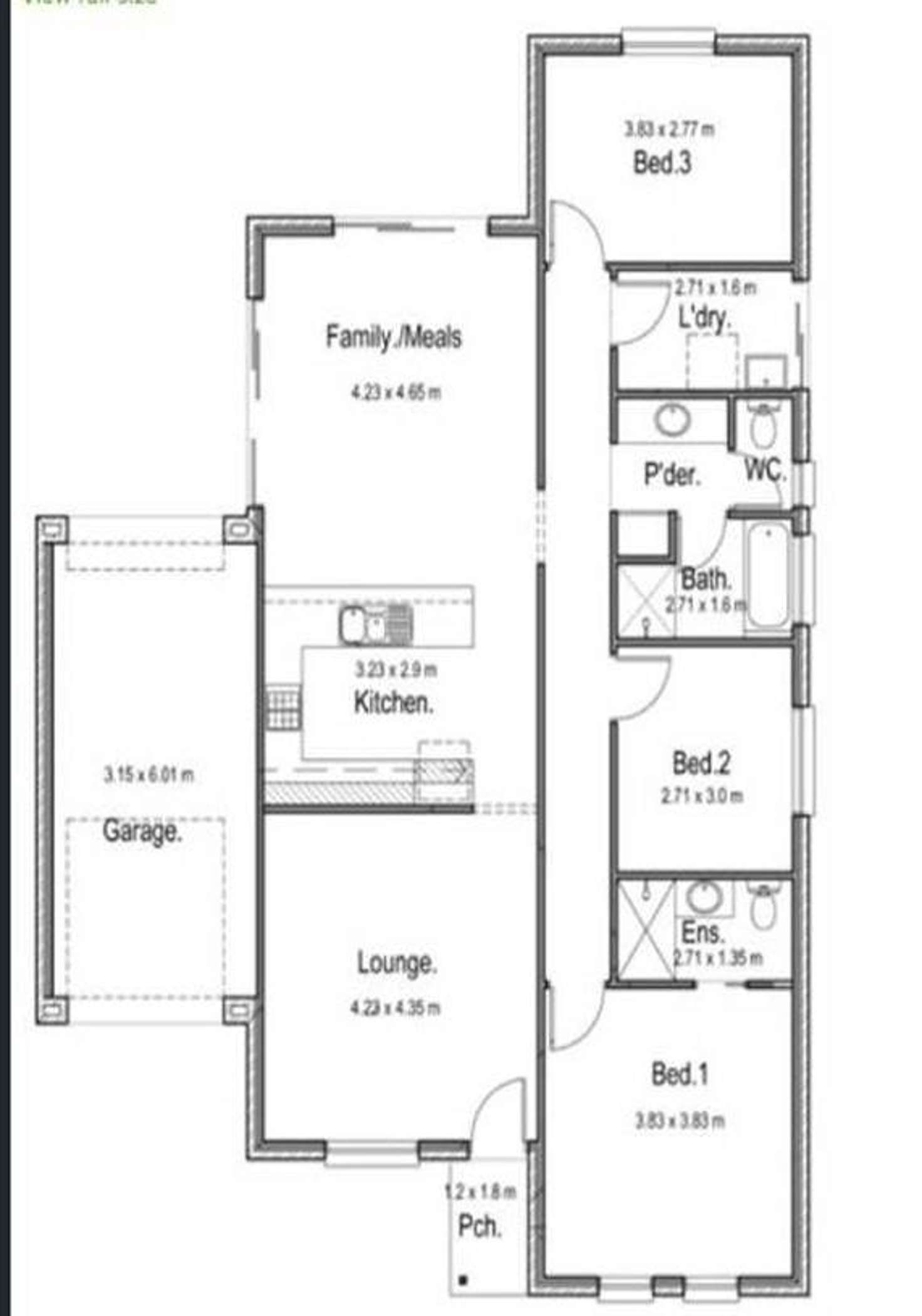 Floorplan of Homely house listing, 44 Chestnut Drive, Parafield Gardens SA 5107