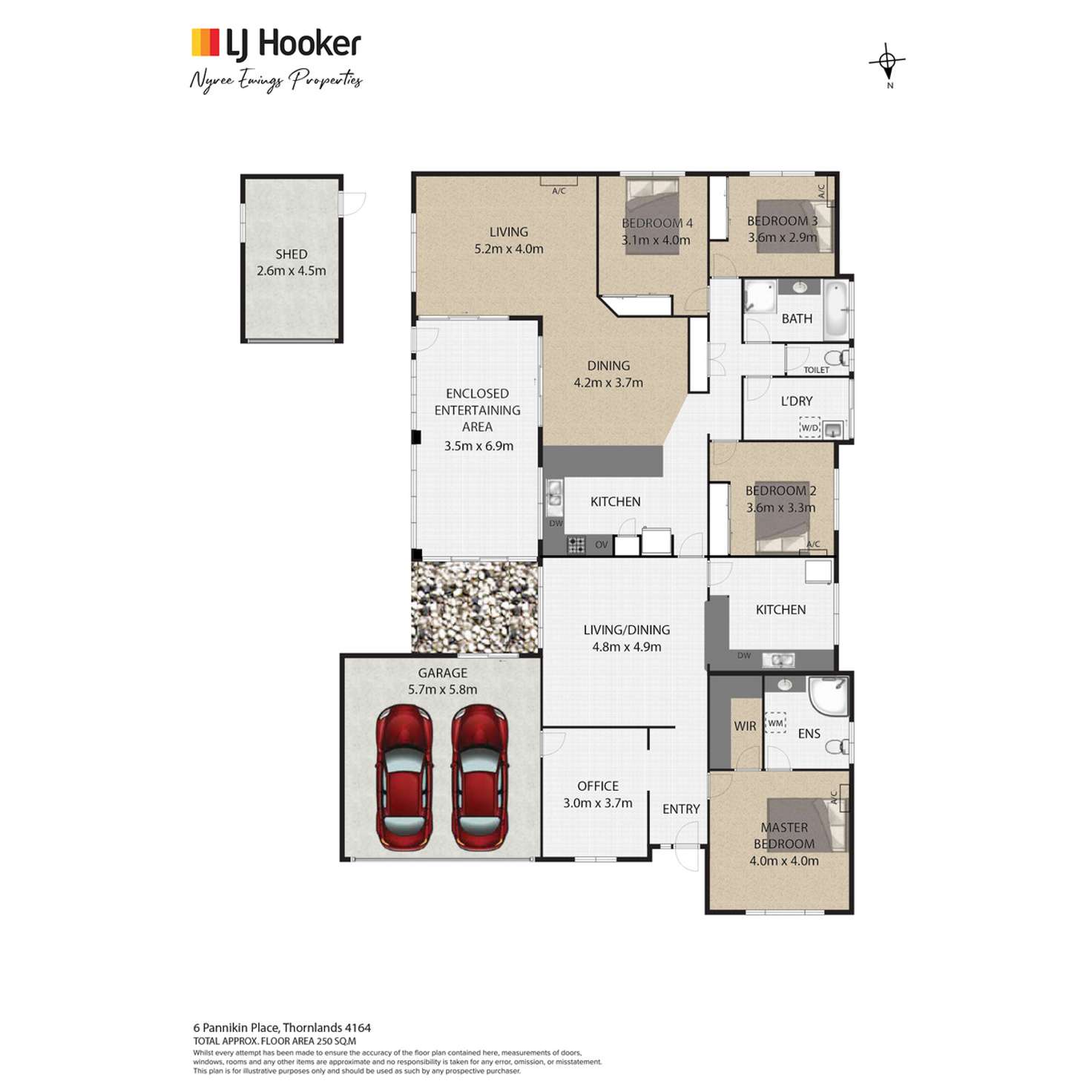 Floorplan of Homely house listing, 6 Pannikin Place, Thornlands QLD 4164