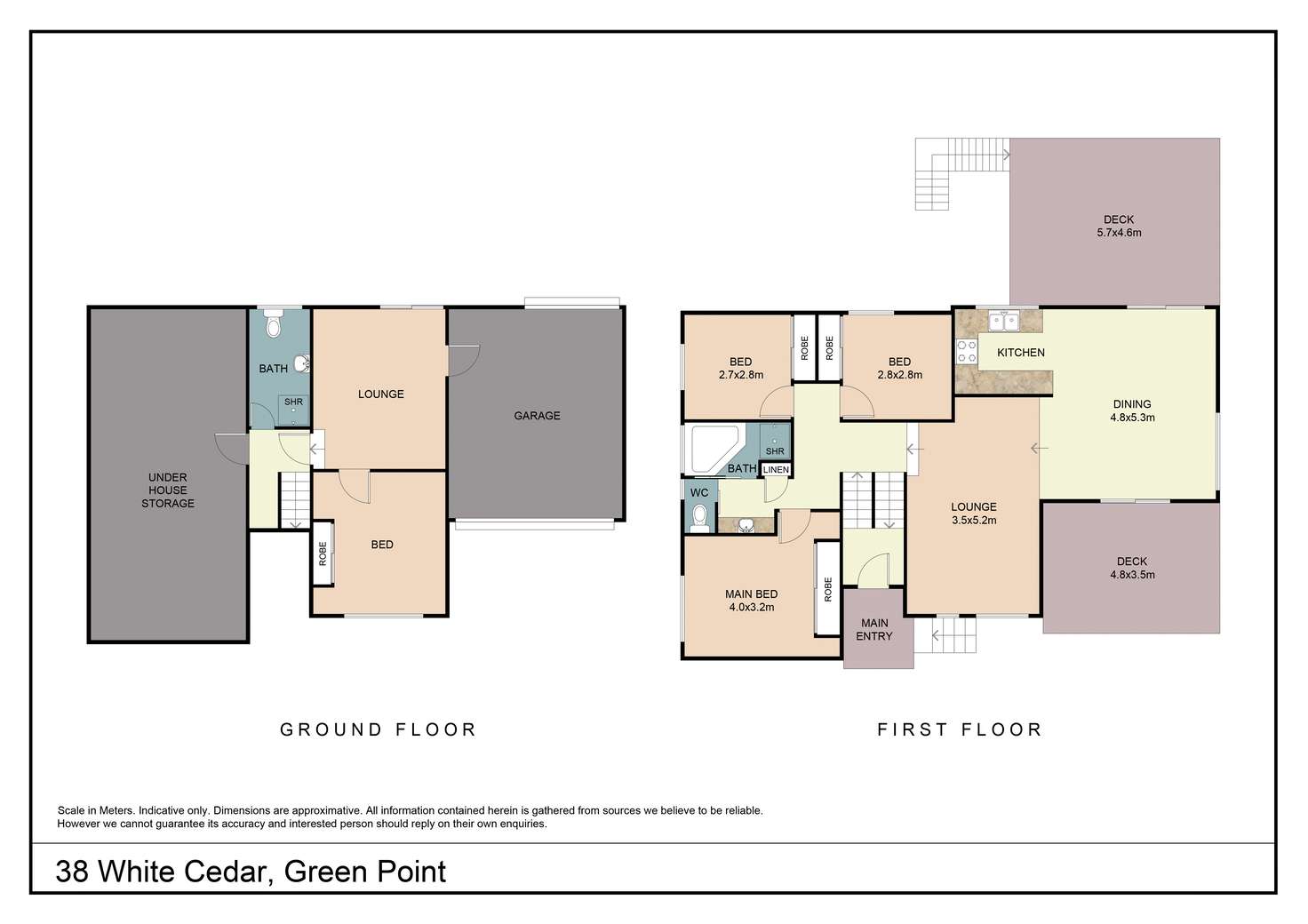 Floorplan of Homely house listing, 38 White Cedar Close, Green Point NSW 2251