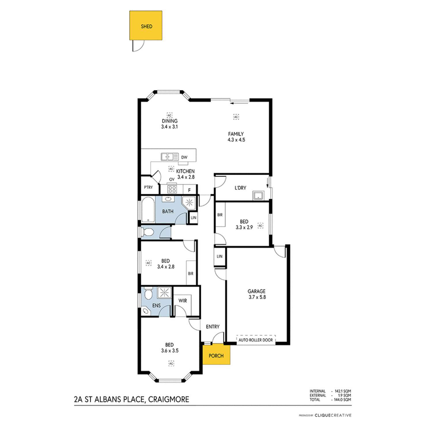 Floorplan of Homely house listing, 2a St Albans Place, Craigmore SA 5114