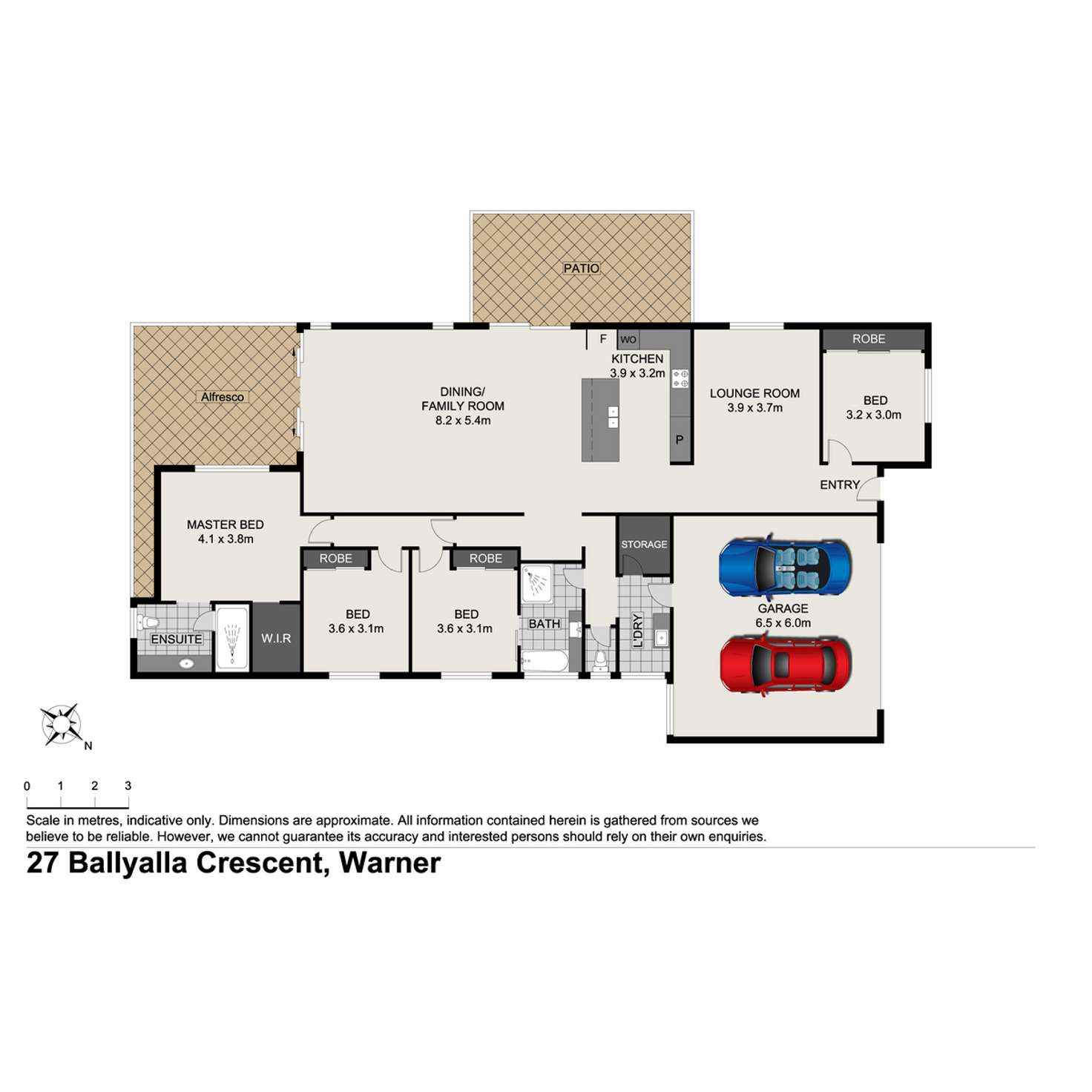 Floorplan of Homely house listing, 27 Ballyalla Crescent, Warner QLD 4500
