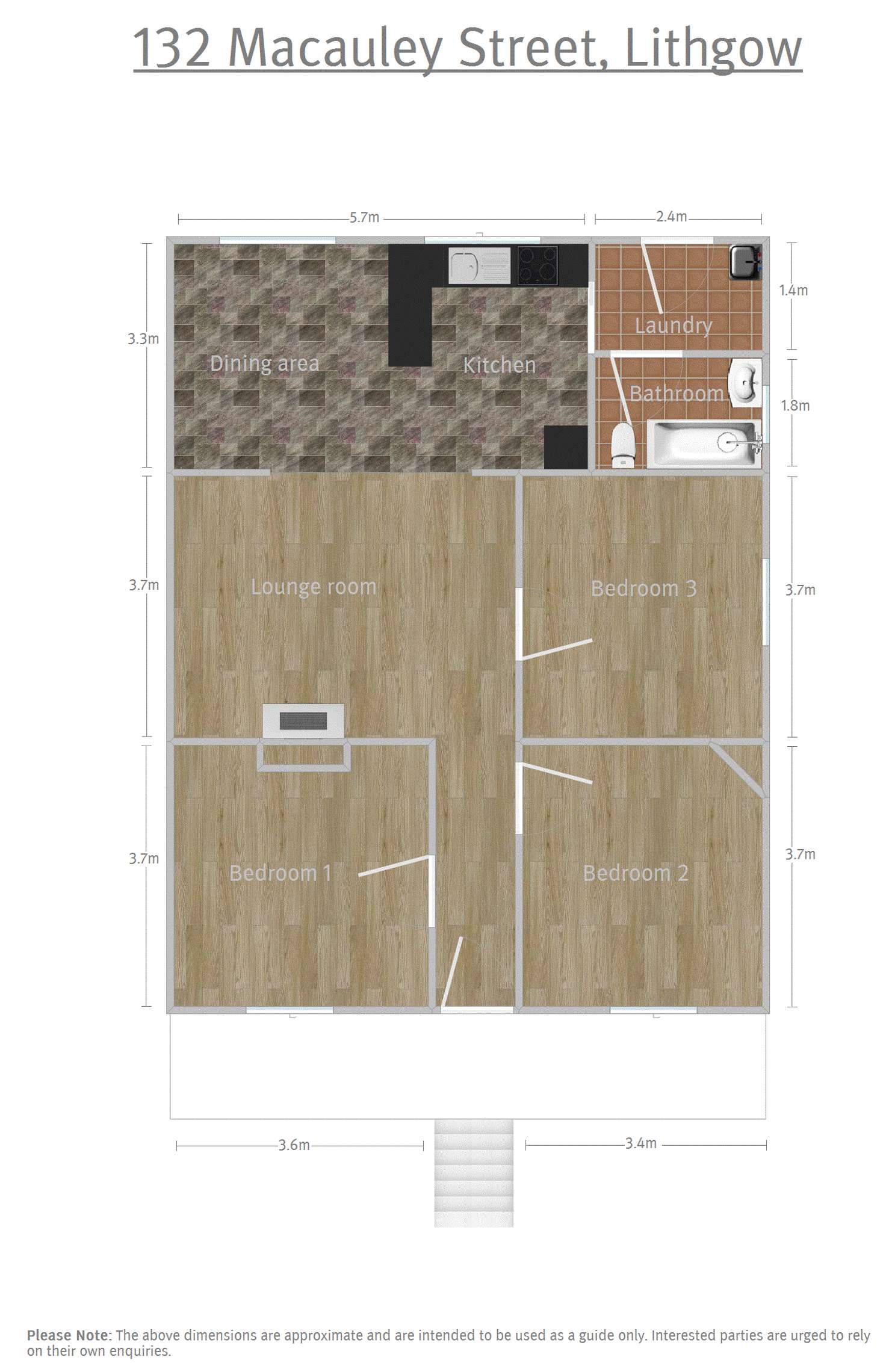 Floorplan of Homely house listing, 132 Macauley Street, Lithgow NSW 2790