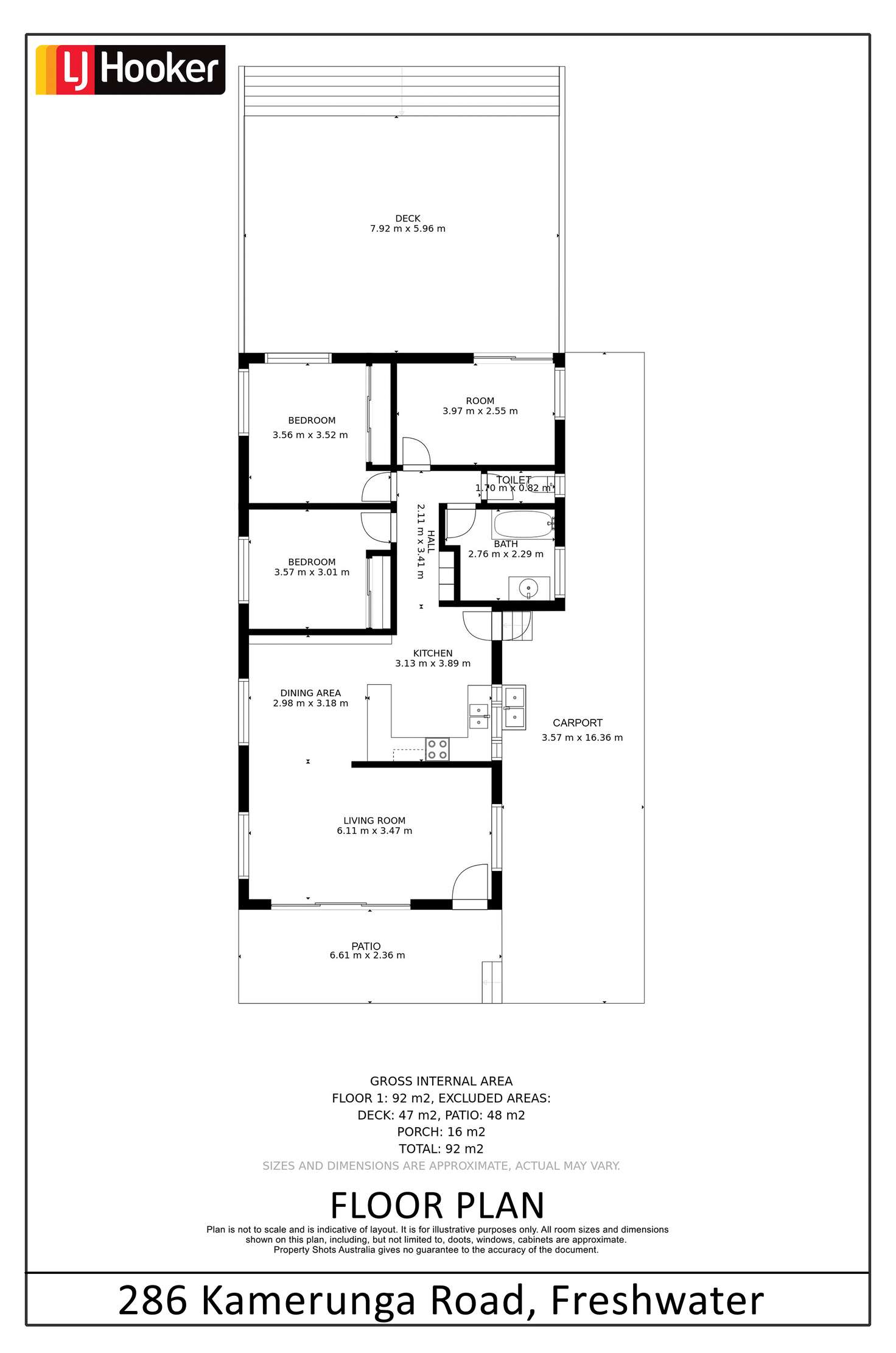 Floorplan of Homely house listing, 286 Kamerunga Road, Freshwater QLD 4870