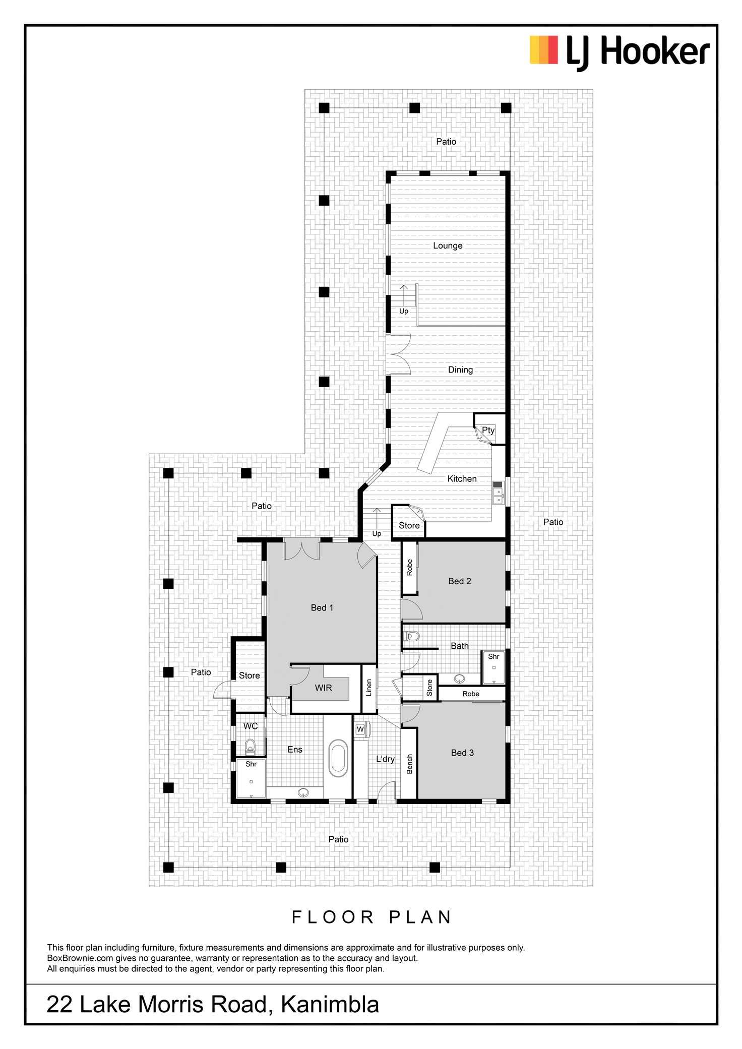 Floorplan of Homely house listing, 22 Lake Morris Road, Kanimbla QLD 4870