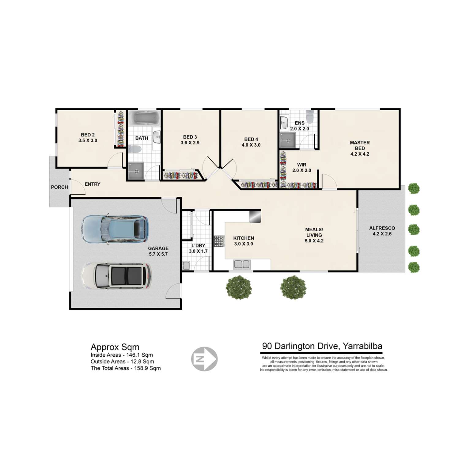 Floorplan of Homely house listing, 90 Darlington Drive, Yarrabilba QLD 4207