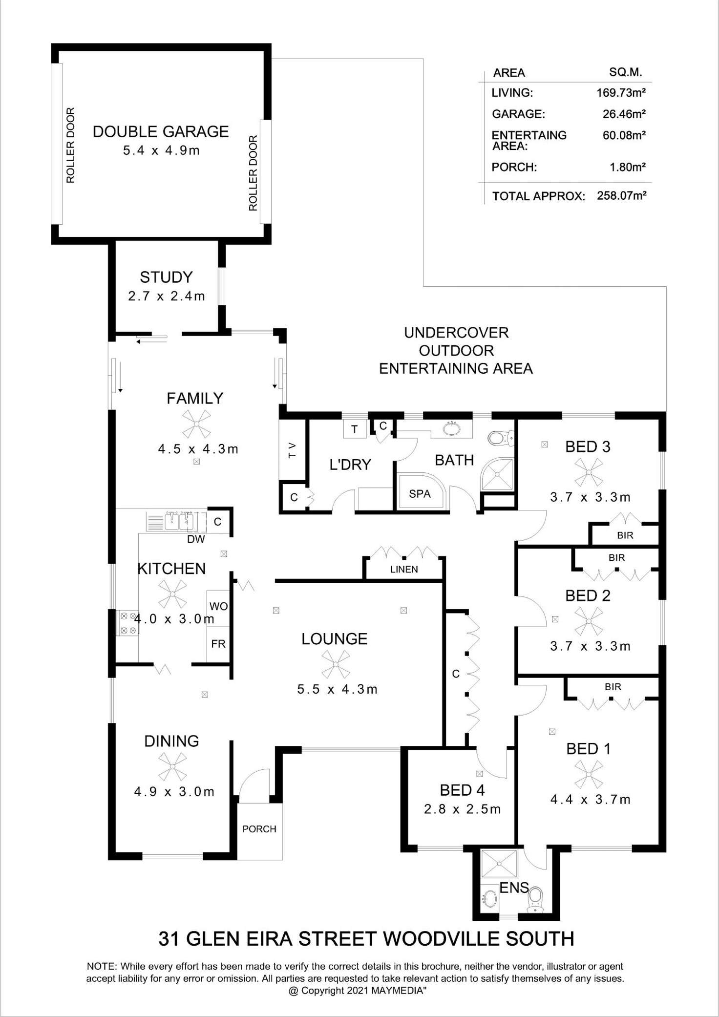 Floorplan of Homely house listing, 31 Glen Eira Street, Woodville South SA 5011