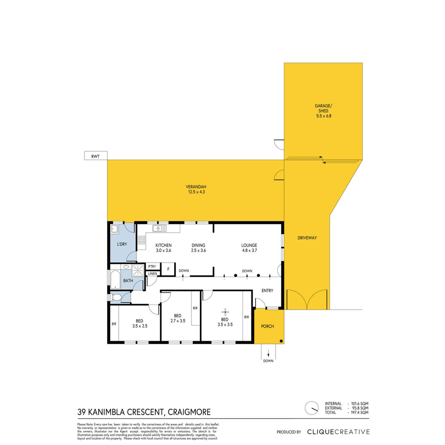 Floorplan of Homely house listing, 39 Kanimbla Crescent, Craigmore SA 5114