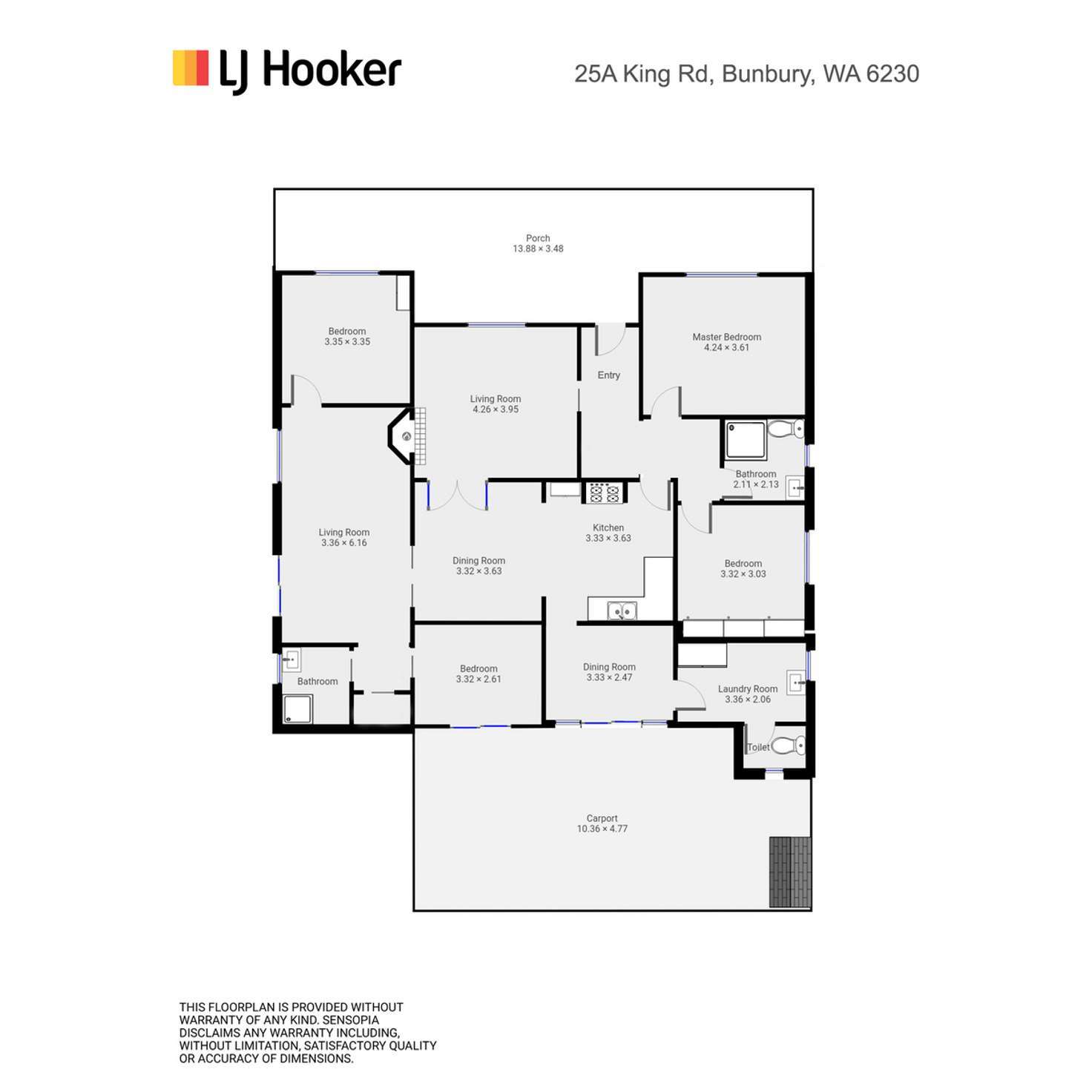 Floorplan of Homely house listing, 25A King Road, East Bunbury WA 6230