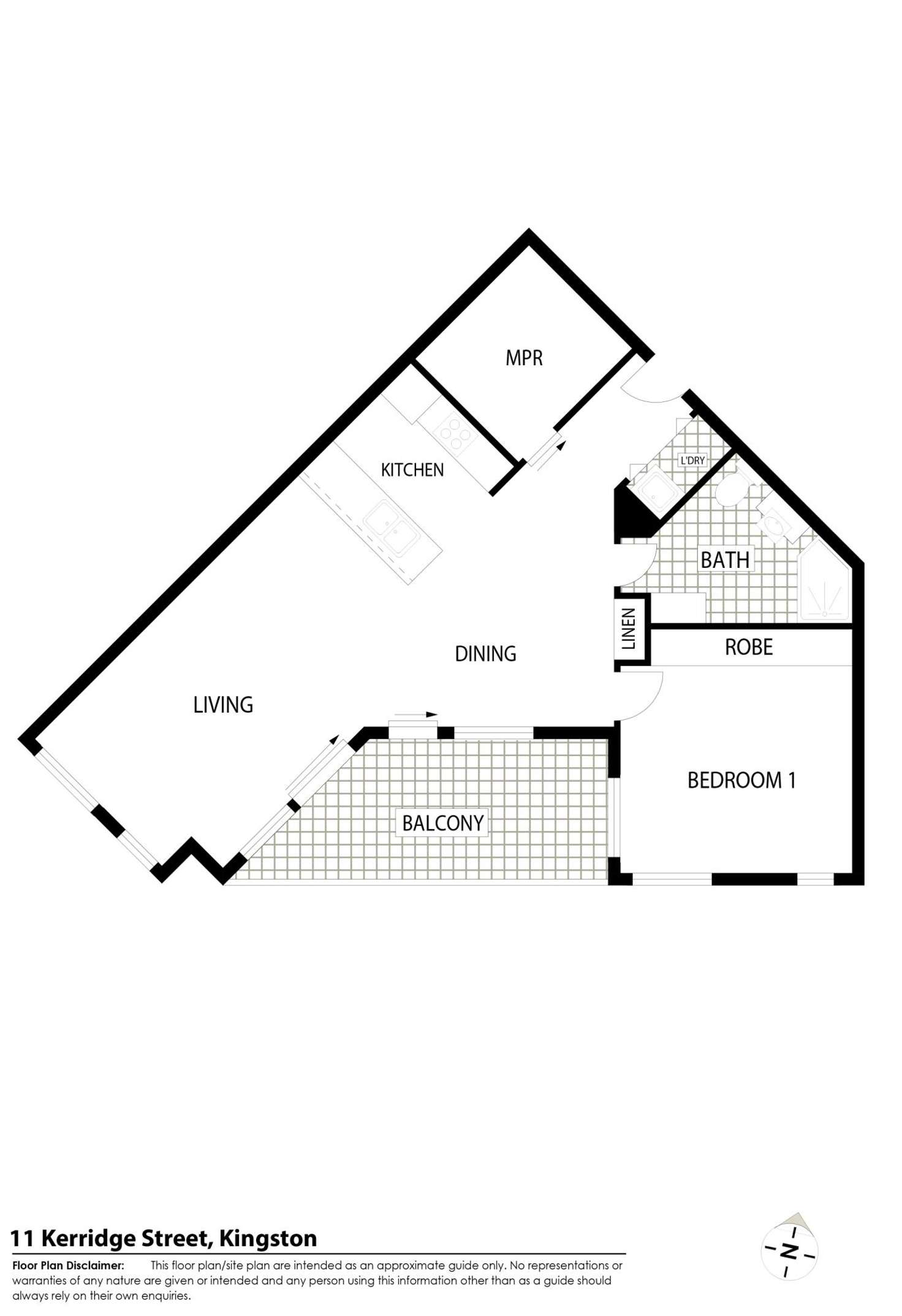 Floorplan of Homely apartment listing, 12/11 Kerridge Street, Kingston ACT 2604
